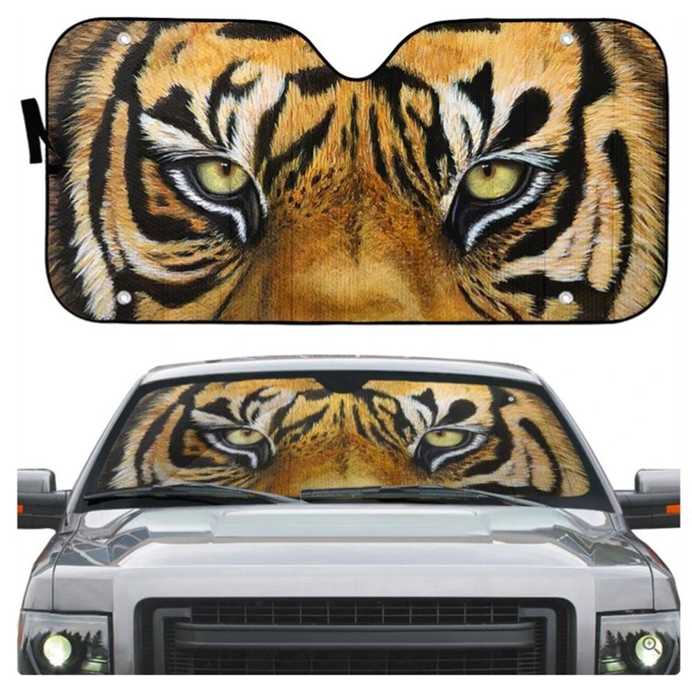 Tiger Eyes Car Auto Sun Shades Windshield Accessories Decor Gift