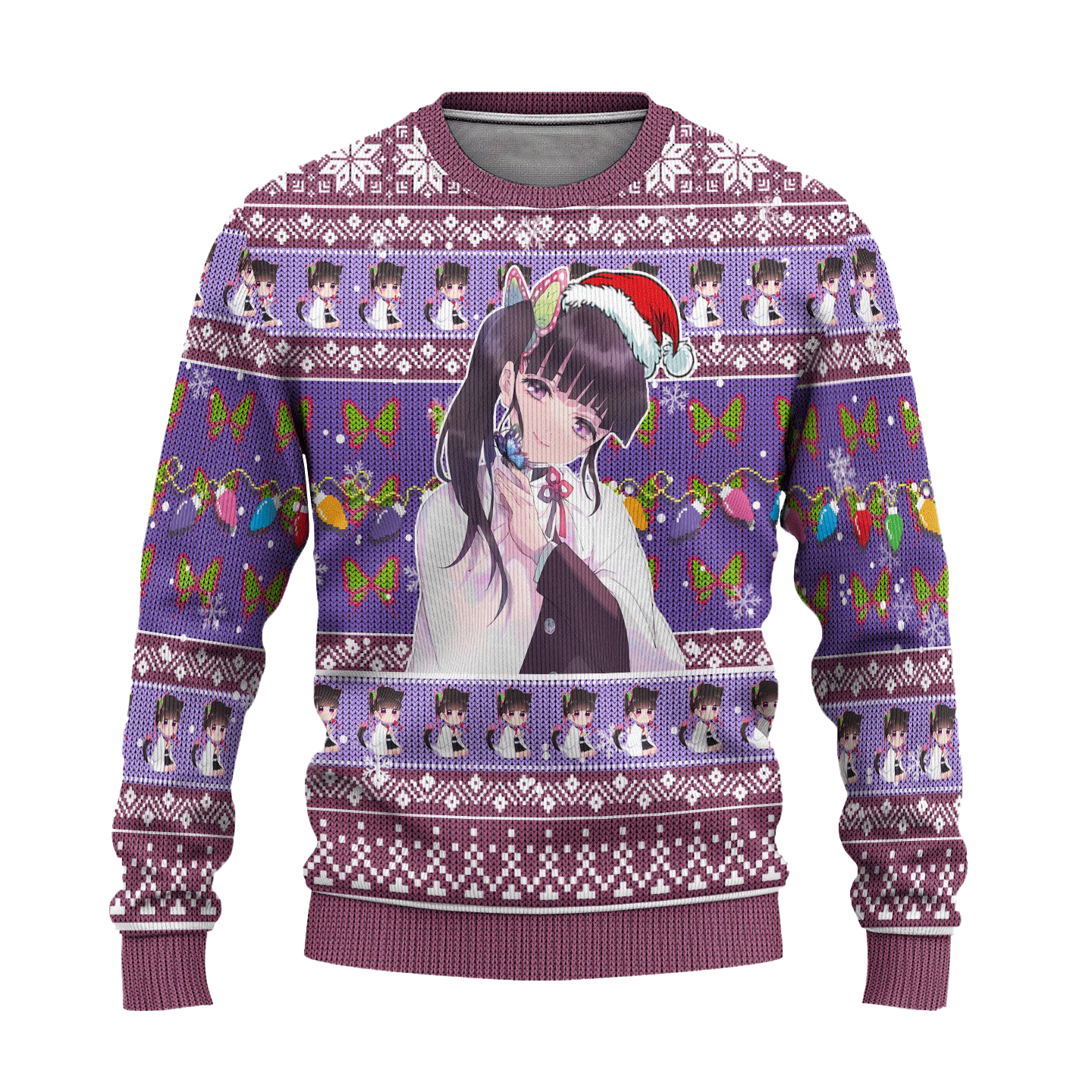 Demon Slayer Kanao Tsuyuri Anime Ugly Christmas Sweater Xmas Gift