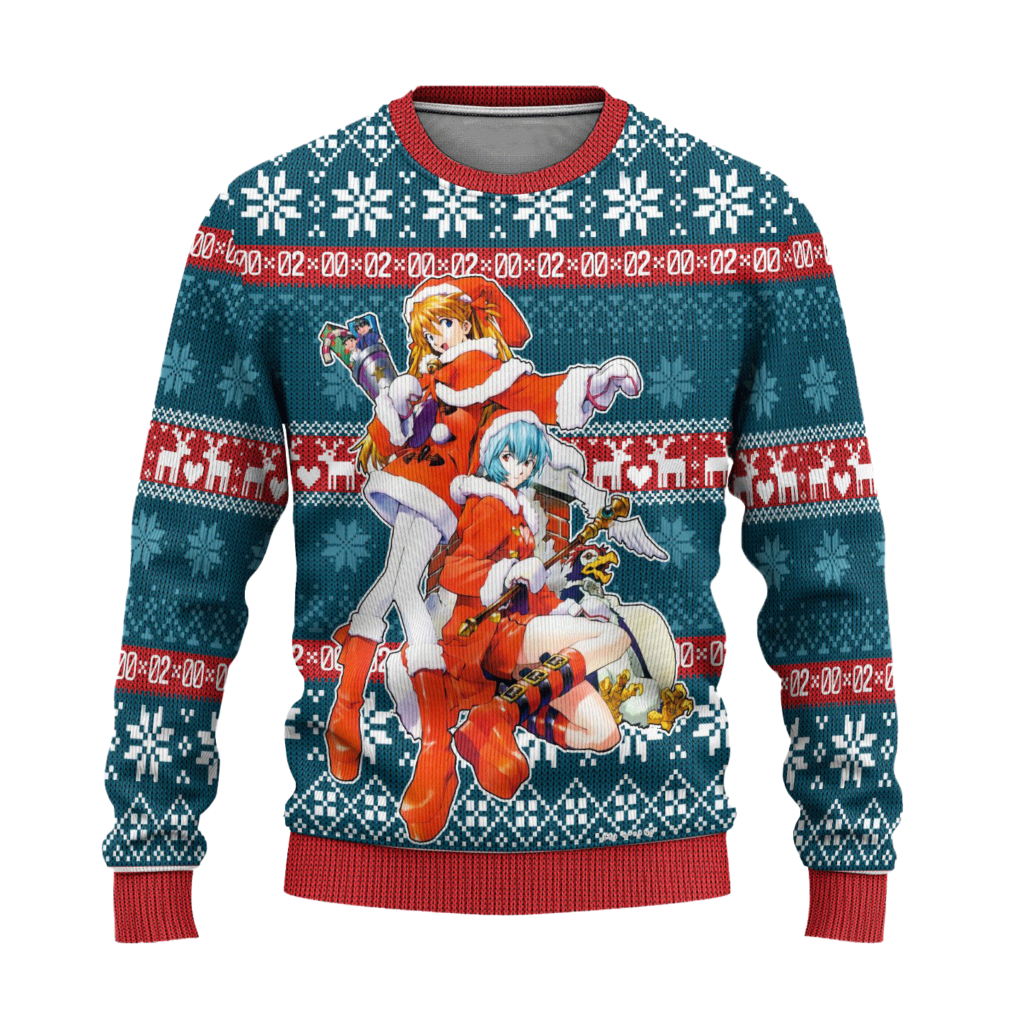 Neon Genesis Evangelion Anime Ugly Christmas Sweater Custom Xmas Gift