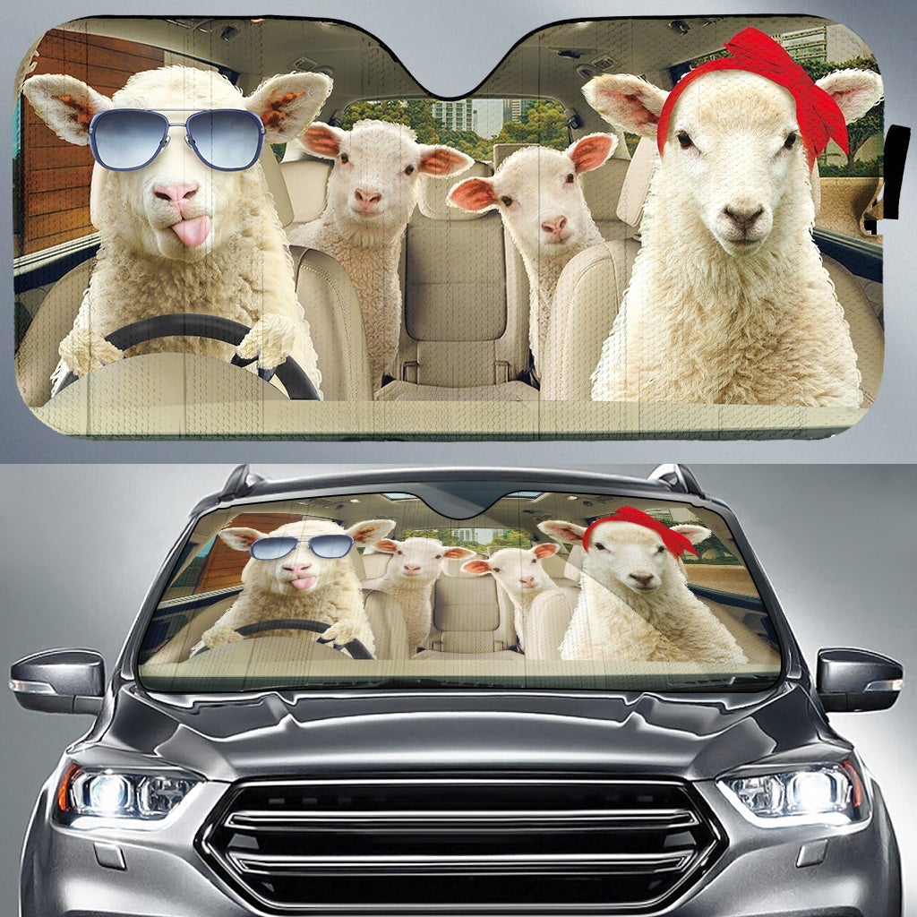 Driving Sheep Right Hand Drive Car Auto Sunshades