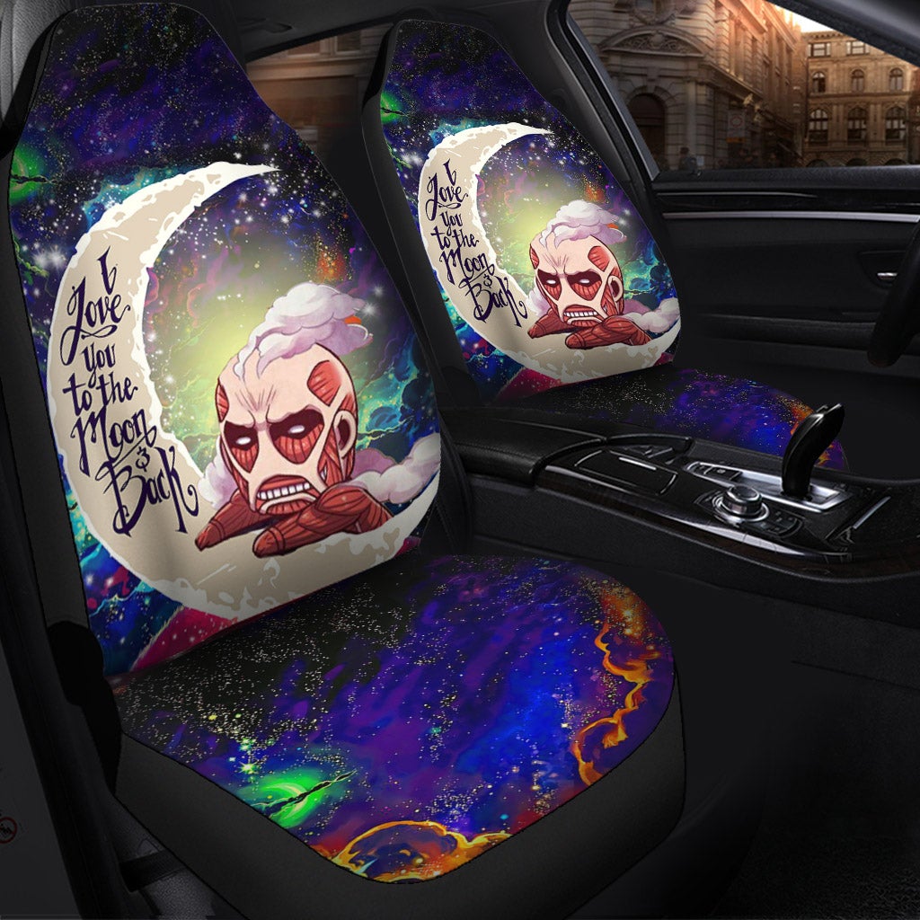 Attack on titan Love You To The Moon Galaxy Car Seat Covers