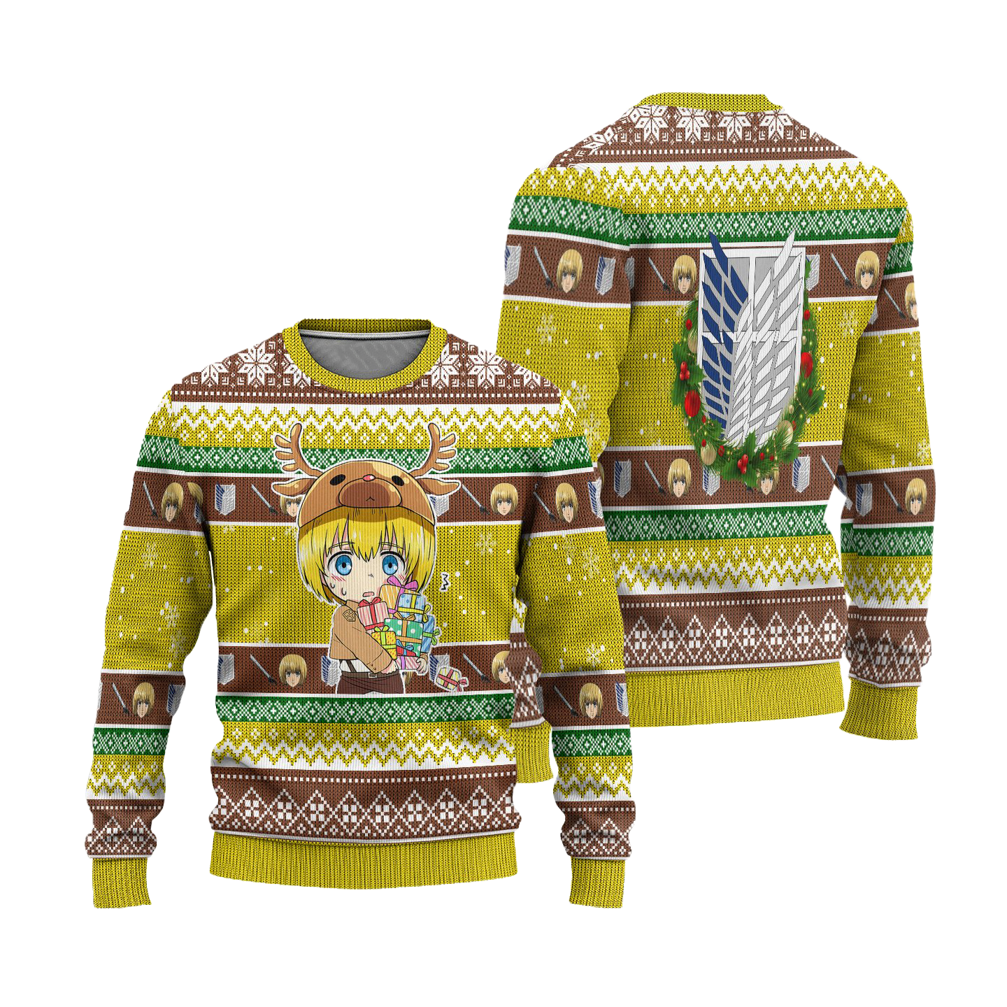 Armin Arlert Attack on Titan Anime Ugly Christmas Sweater Xmas Gift