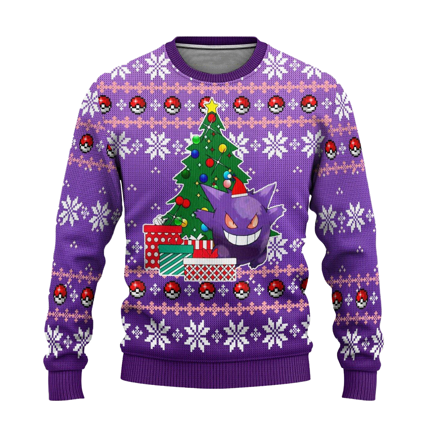 Pokemon Gengar Anime Ugly Christmas Sweater Xmas Gift