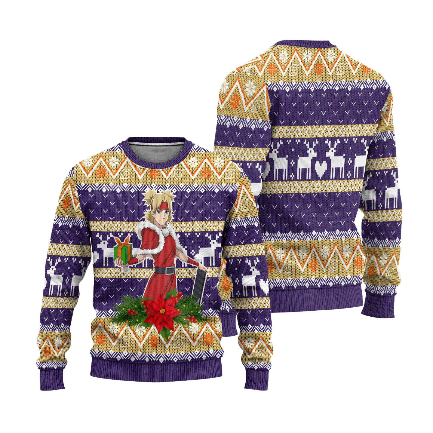 Temari Ugly Christmas Sweater Custom Naruto Anime Xmas Gift