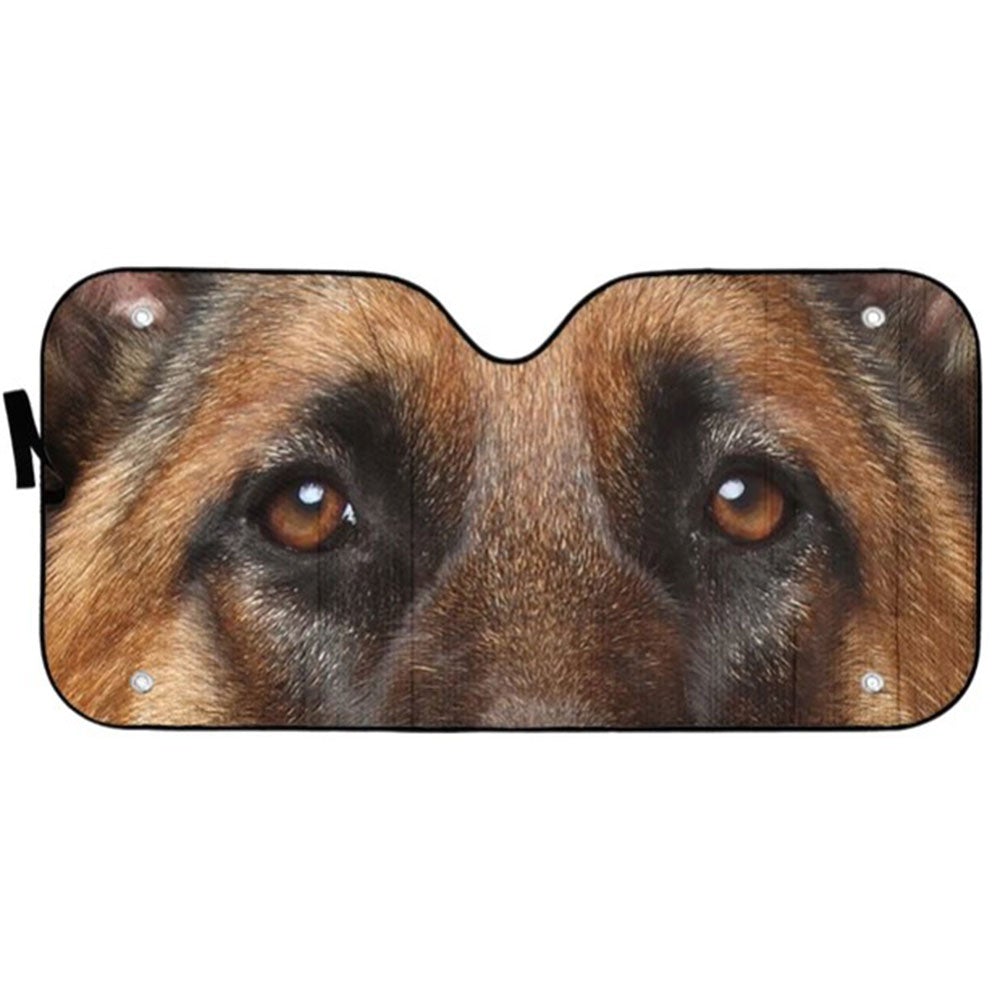 German Shepherd Dog Eyes Custom Car Auto Sun Shades Windshield Accessories Decor Gift