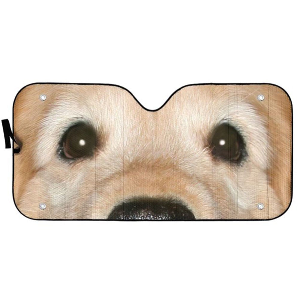 Golden Retriever Dog Eyes Custom Car Auto Sun Shades Windshield Accessories Decor Gift