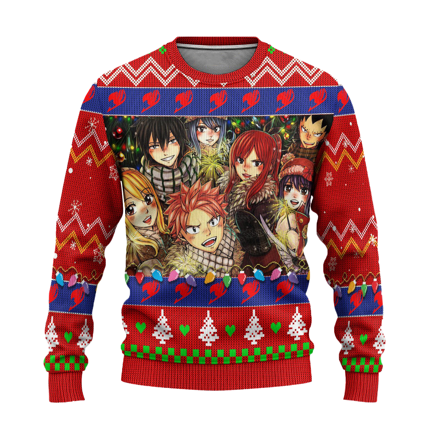 Fairy Tail Anime Ugly Christmas Sweater Custom Xmas Gift