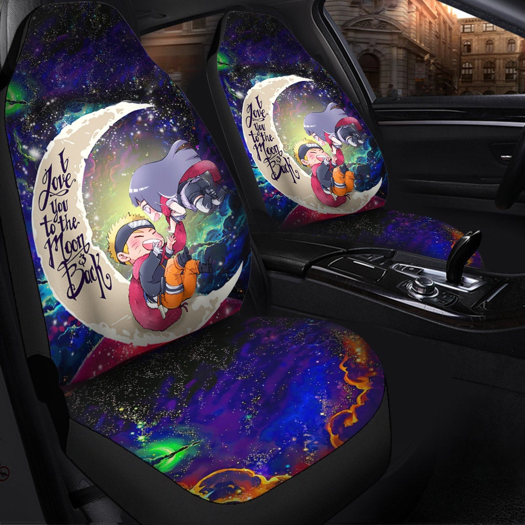 Naruto Couple Love You To The Moon Galaxy Car Seat Covers