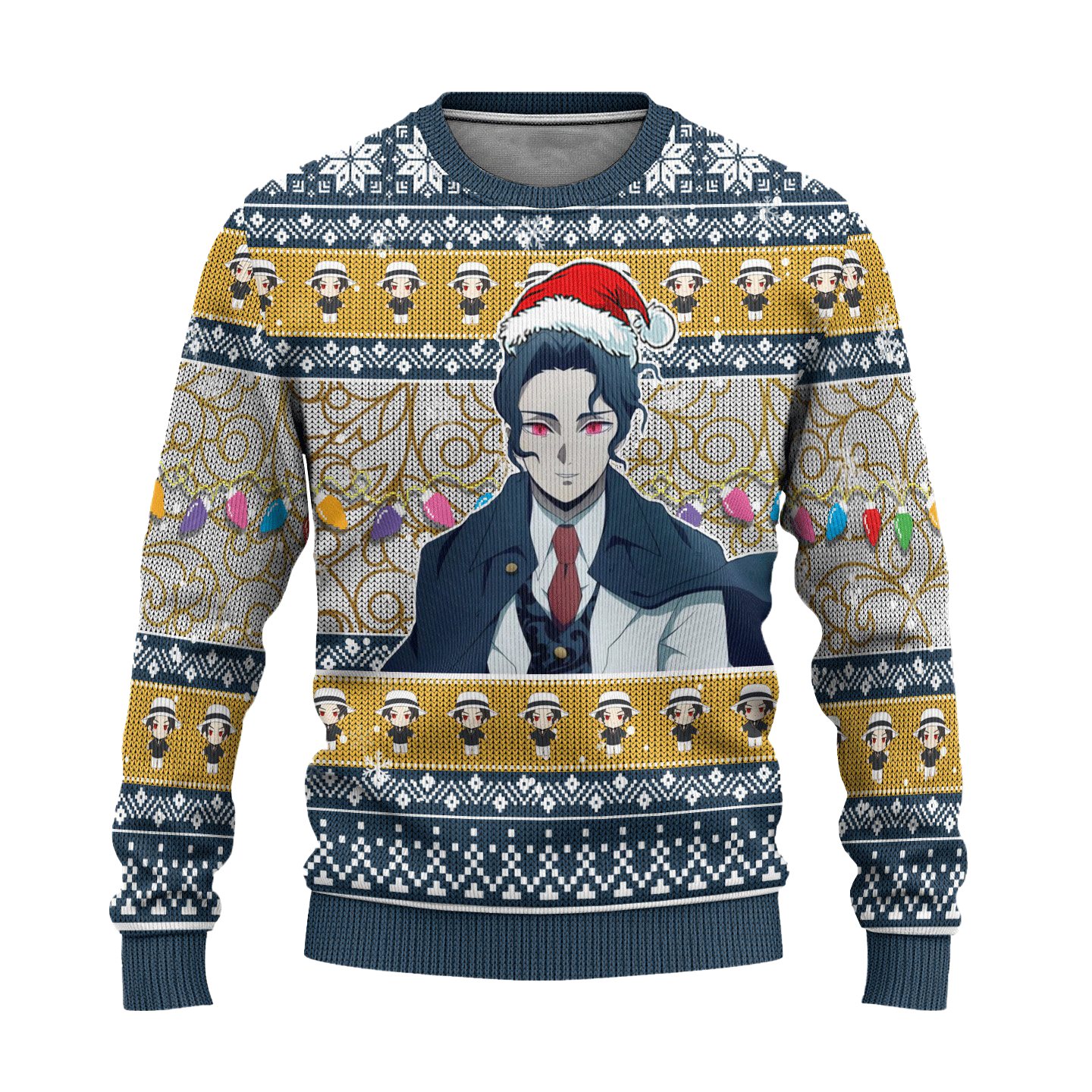 Demon Slayer Muzan Kibutsuji Anime Ugly Christmas Sweater Xmas Gift