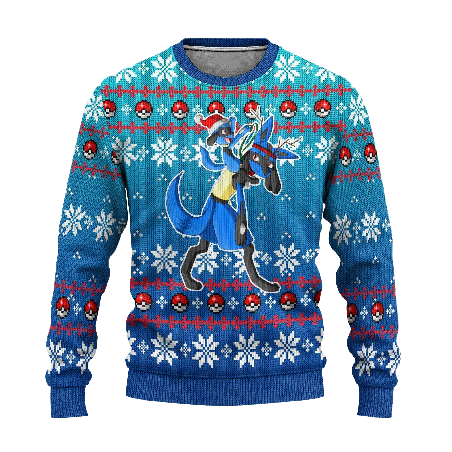 Pokemon Lucario Anime Ugly Christmas Sweater Xmas Gift
