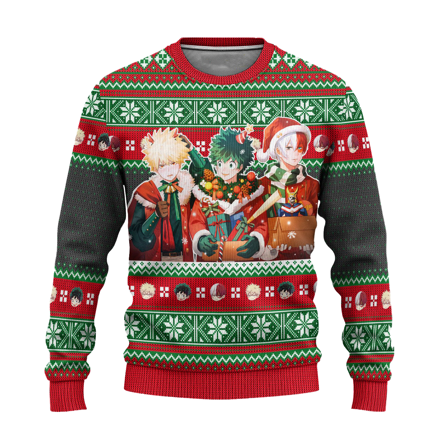 My Hero Academia Ugly Christmas Sweater Anime Xmas Gift