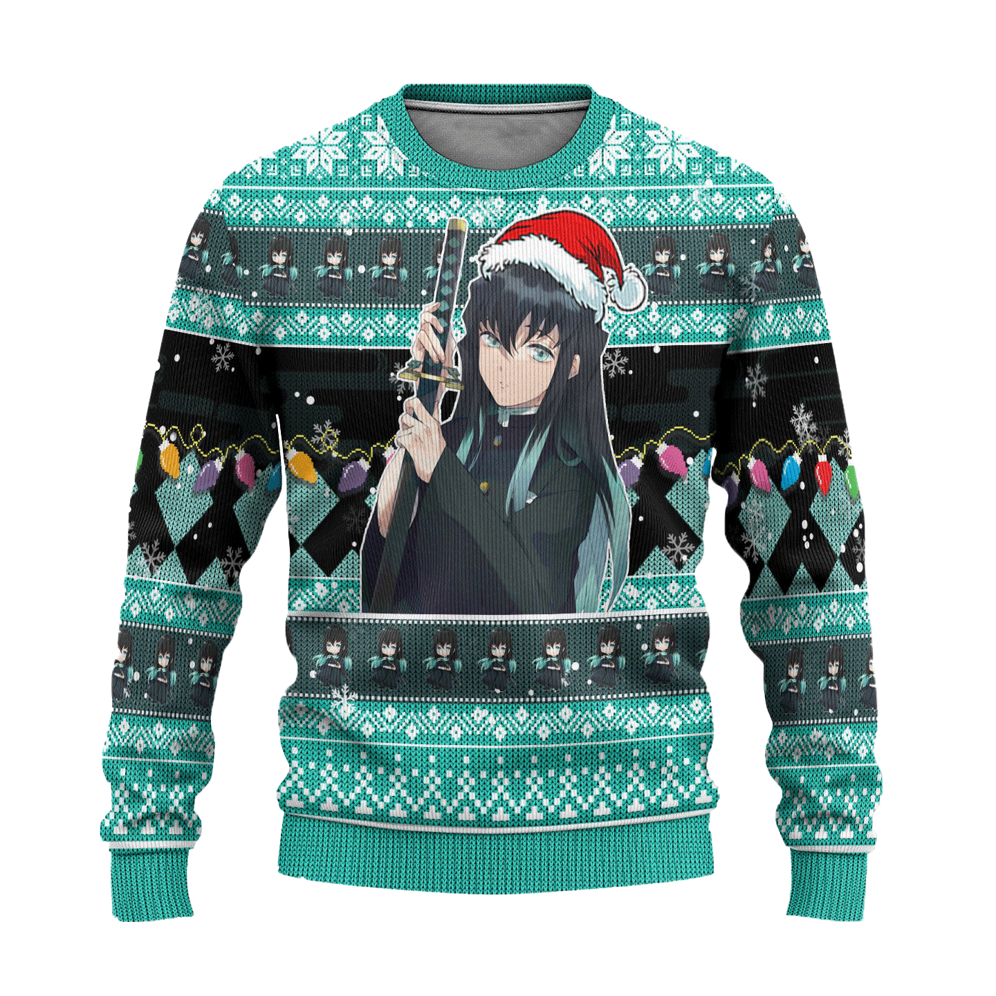 Demon Slayer Muichiro Tokito Anime Ugly Christmas Sweater Xmas Gift