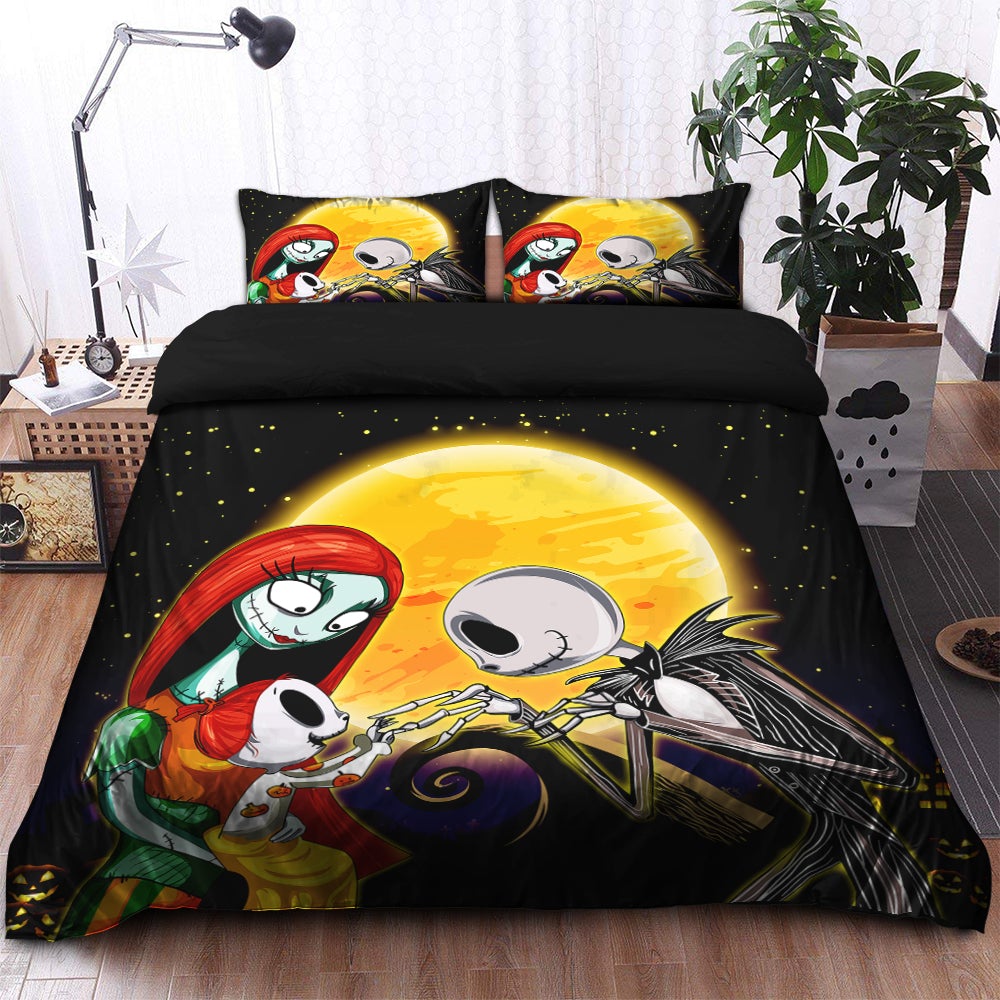 Nightmare Before Christmas Family Bedding Set Duvet Cover And 2 Pillowcases