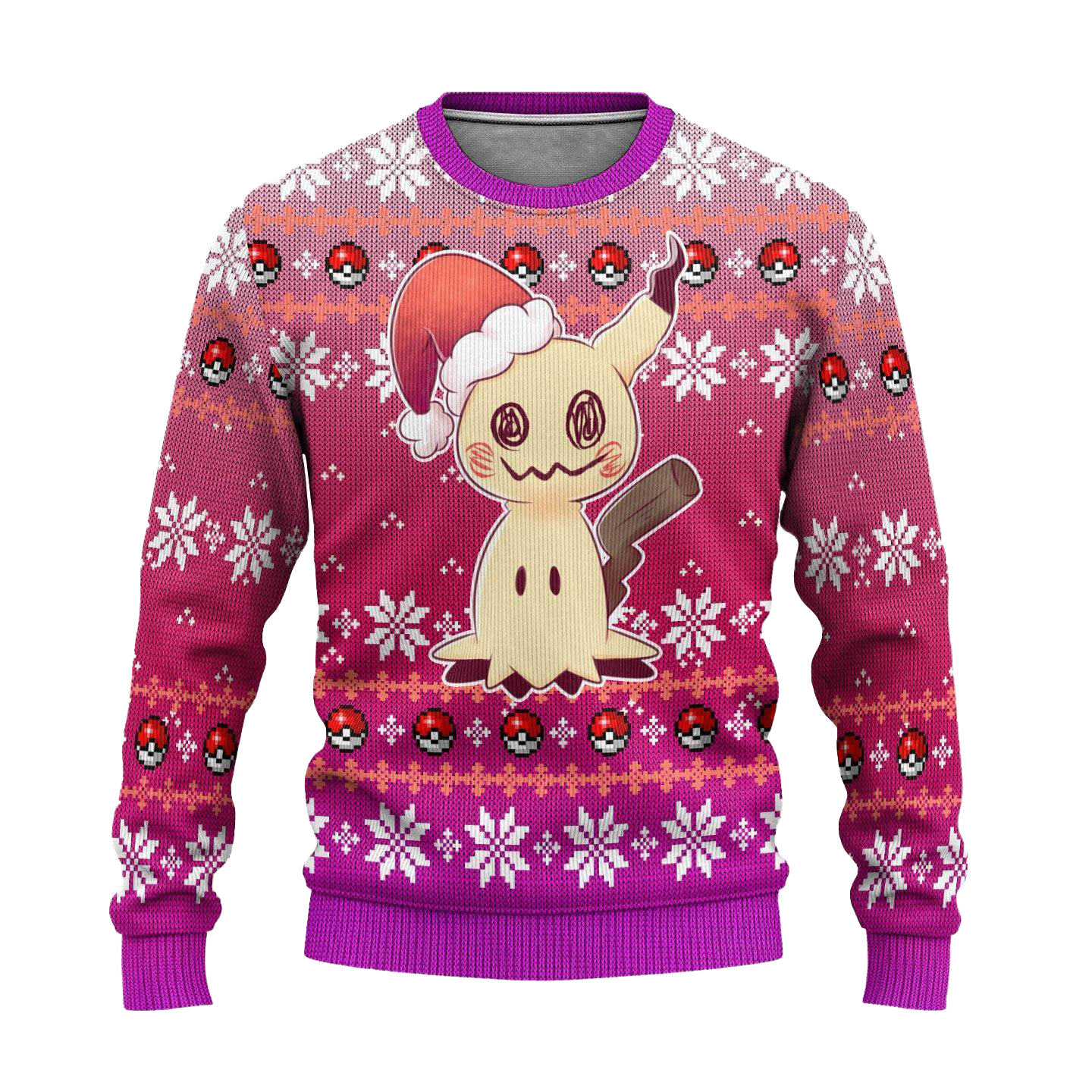 Pokemon Mimikyu Anime Ugly Christmas Sweater Xmas Gift