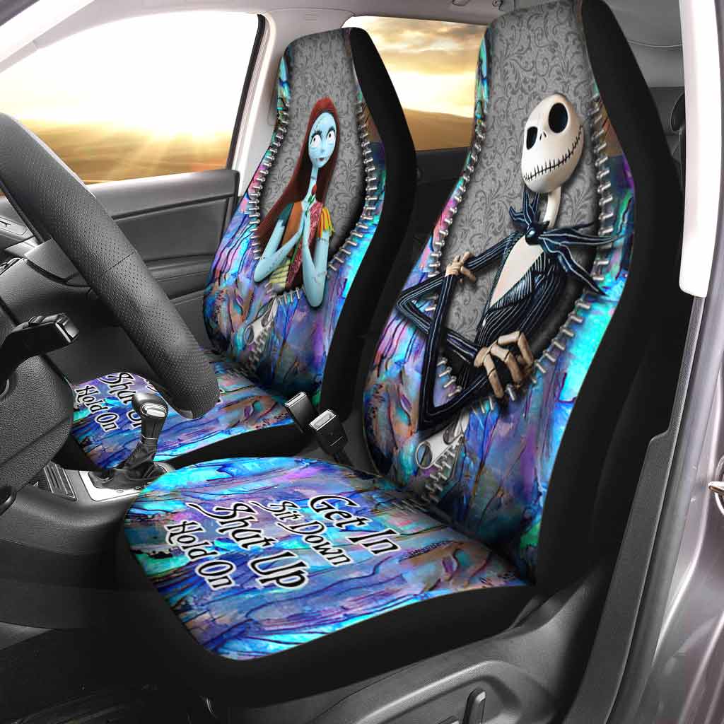 Get In Sit Down Shut Up Hold On-Nightmare Jack And Sally Seat Covers