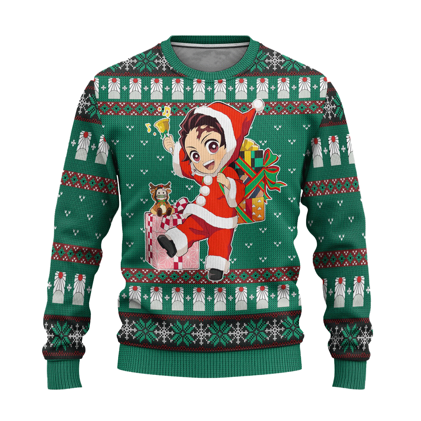 Tanjiro Kamado Demon Slayer Anime Ugly Christmas Sweater Xmas Gift