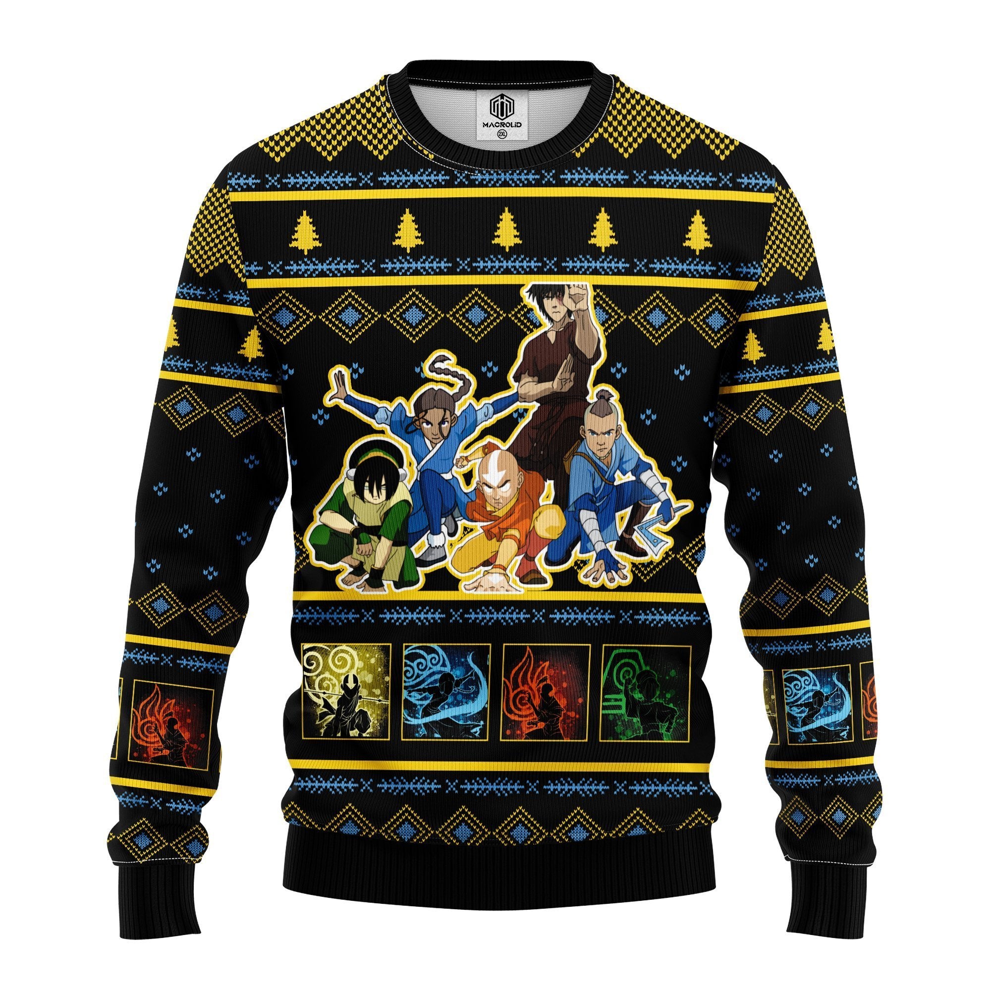 Avatar Last Airbender Ugly Christmas Sweater Amazing Gift Idea Thanksgiving Gift