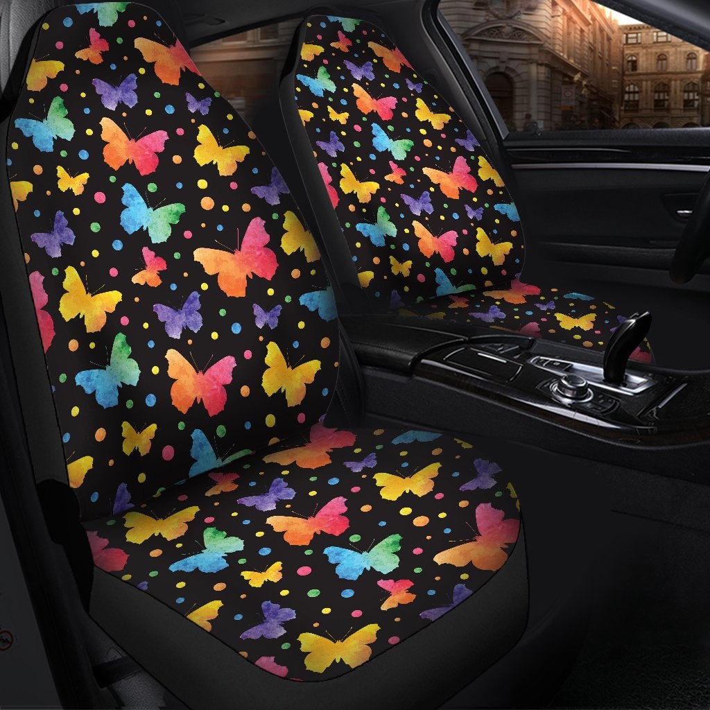 Butterfly Water Color Premium Premium Custom Car Premium Custom Car Seat Covers Decor Protectors Decor Protector