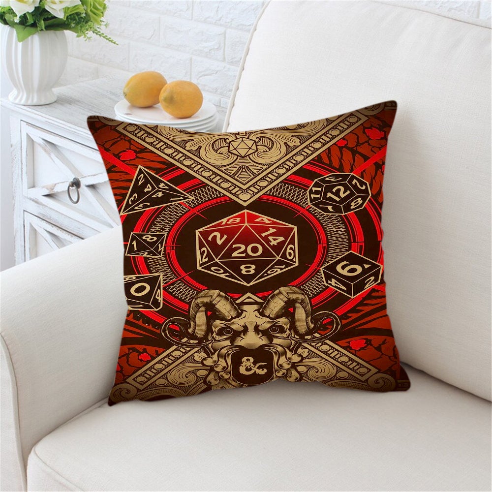 Dungeons and Dragons Pillowcase Room Decor