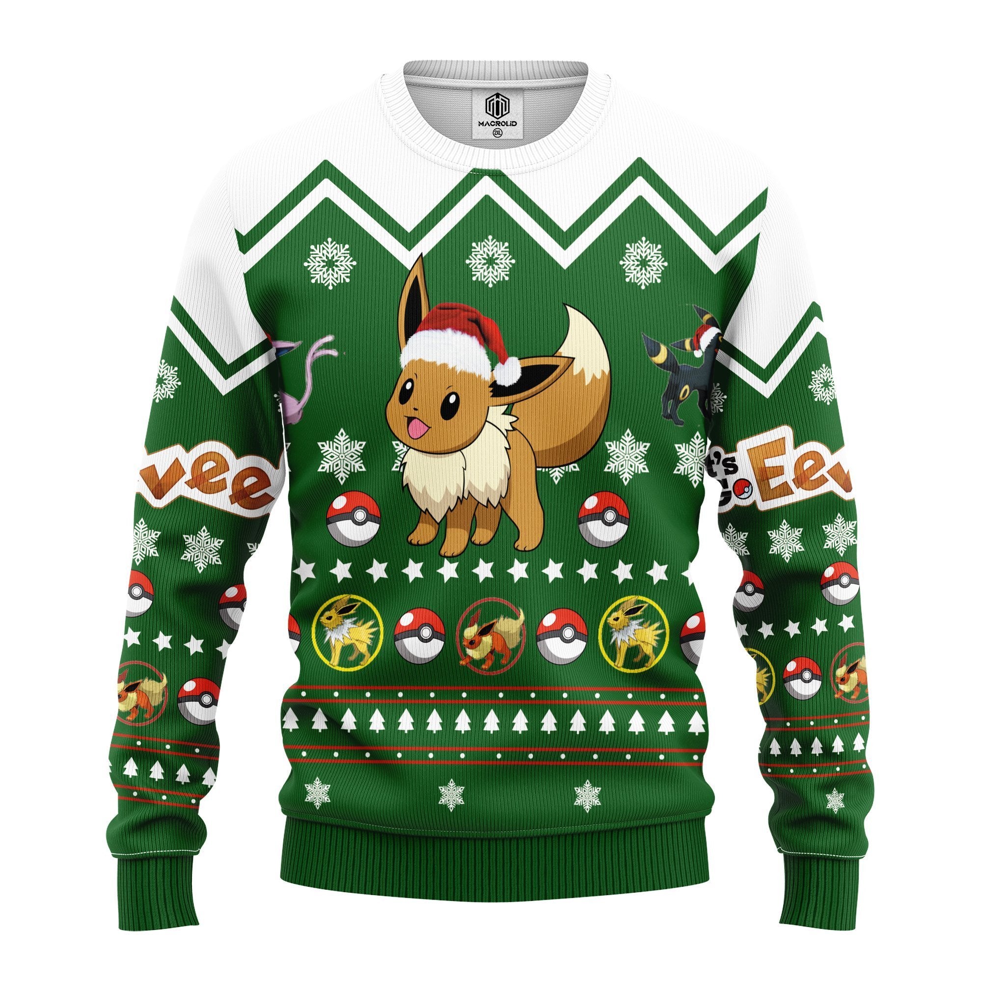 Eevee Pokemon Ugly Christmas Sweater Amazing Gift Idea Thanksgiving Gift