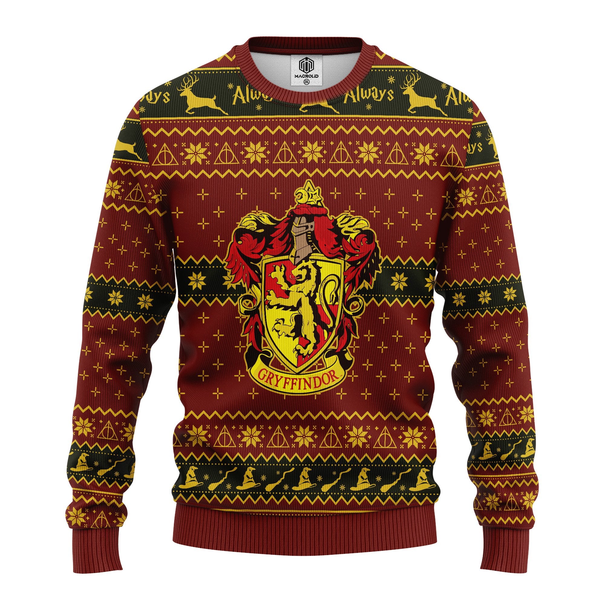 Gryffindor Crest Ugly Christmas Sweater Amazing Gift Idea Thanksgiving Gift