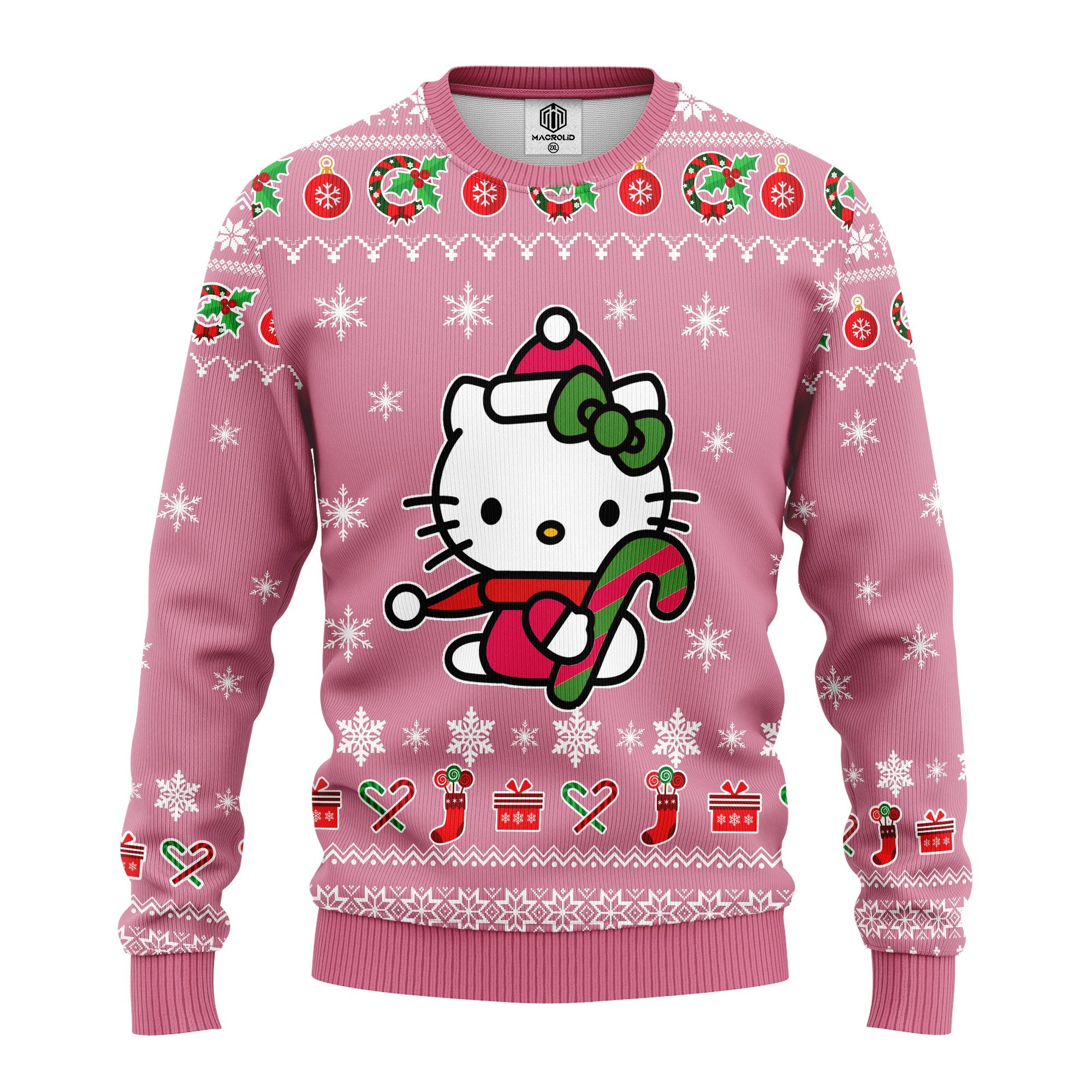 Hello Kitty Pink Ugly Christmas Sweater Amazing Gift Idea Thanksgiving Gift