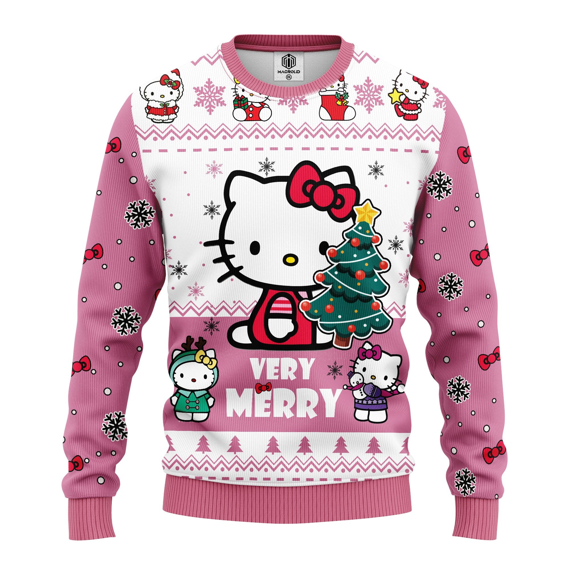 Hello Kitty Cute Ugly Christmas Sweater Amazing Gift Idea Thanksgiving Gift