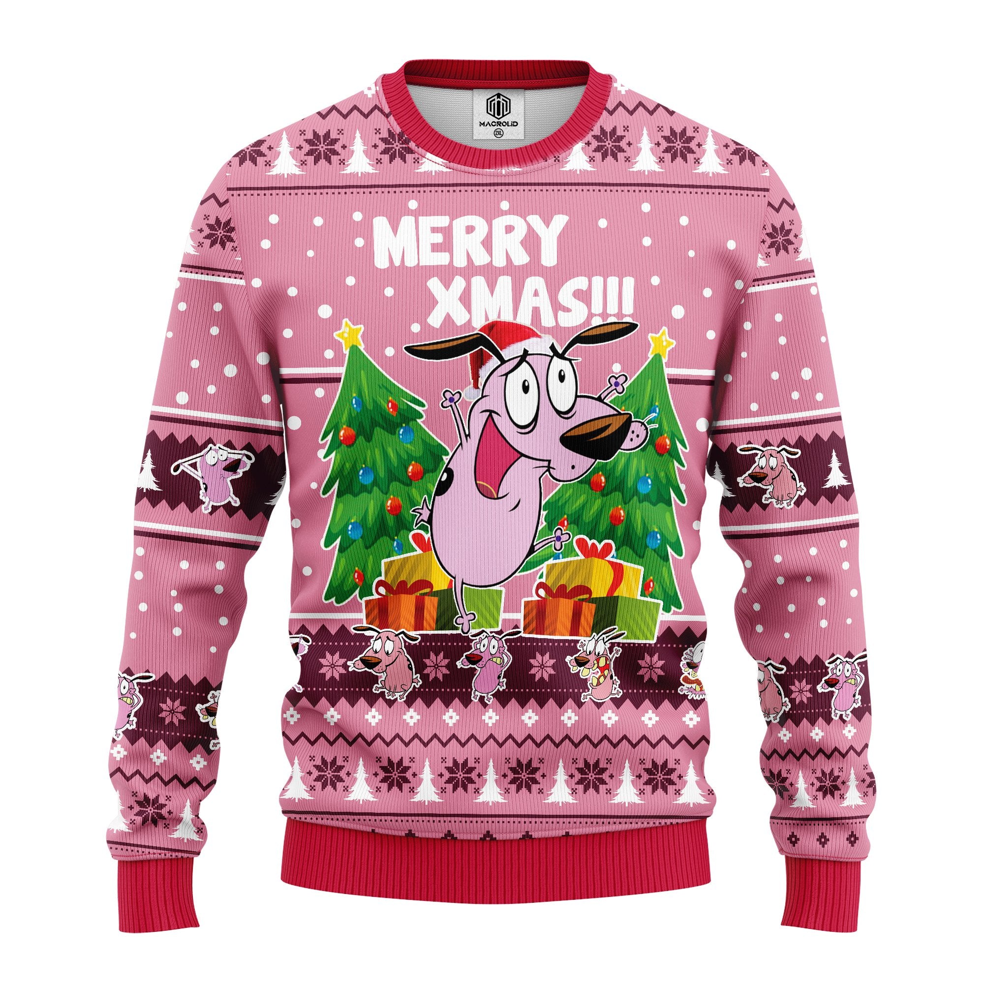 Couage The Cowardly Ugly Christmas Sweater Amazing Gift Idea Thanksgiving Gift