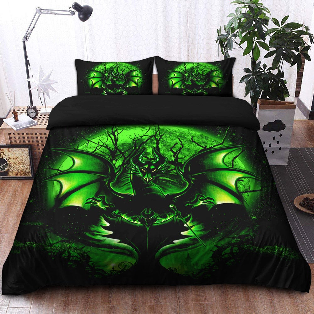 Maleficent Moonlight Bedding Set Duvet Cover And 2 Pillowcases