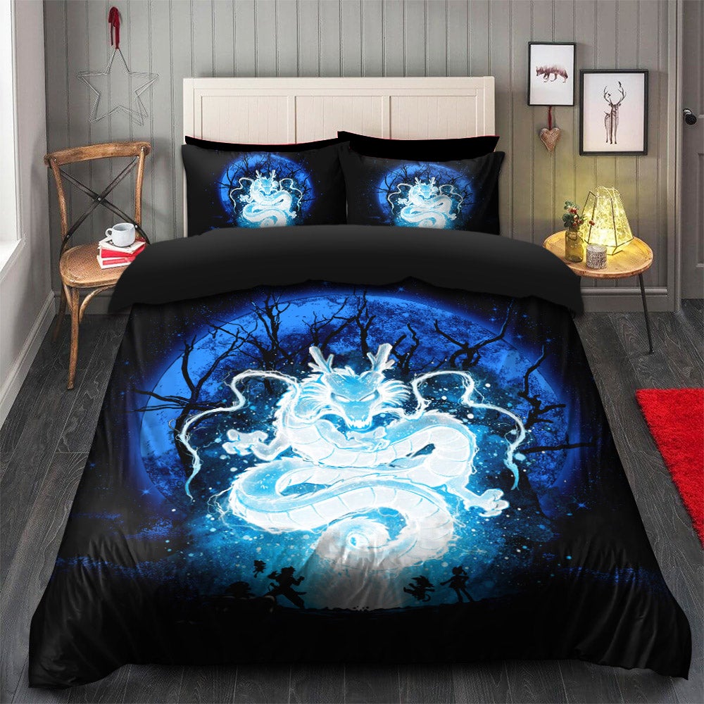 Dragon Ball Shenron Moonlight Bedding Set Duvet Cover And 2 Pillowcases