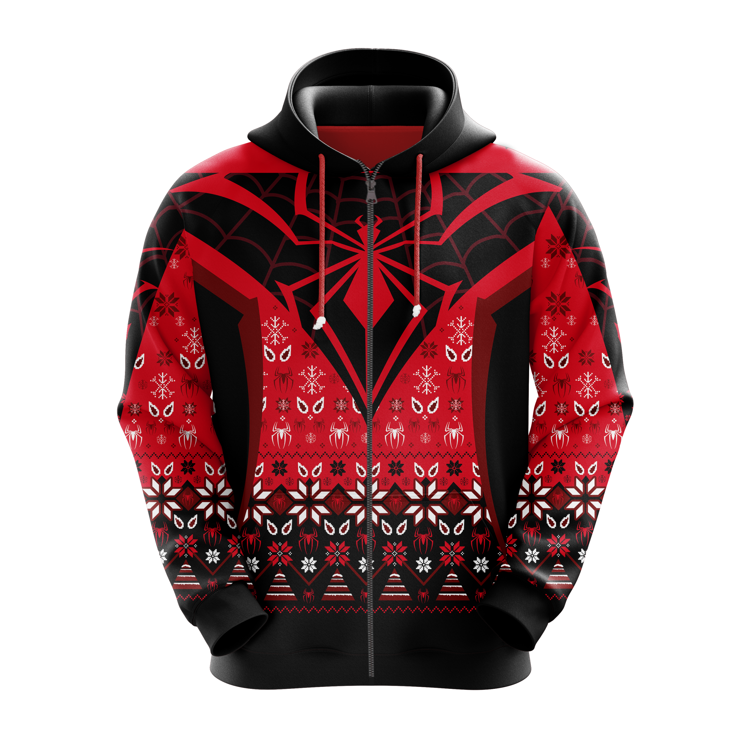 Spider Man Hoodie Zip Xmas Gift