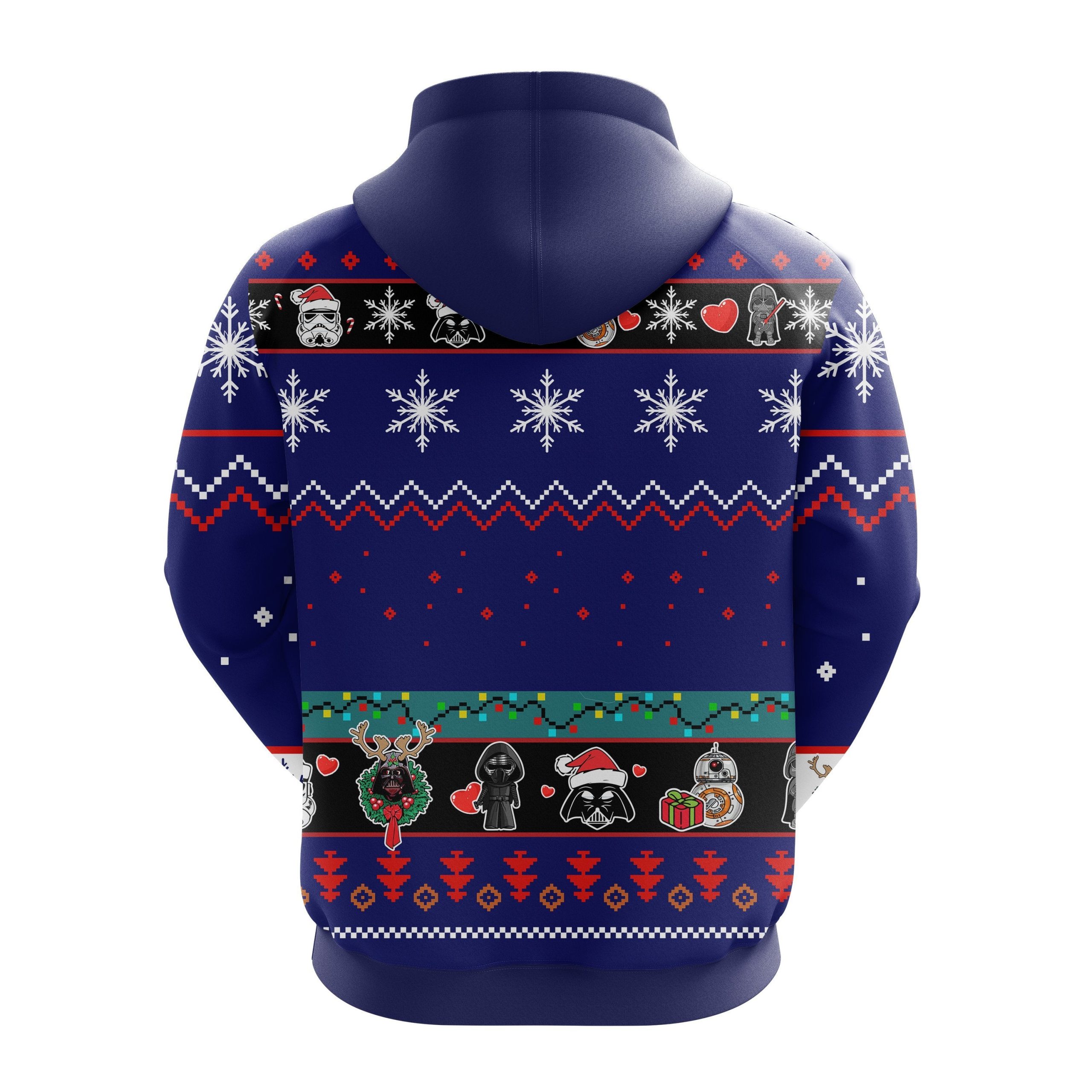 Star Wars Christmas Cute Noel Mc Ugly Hoodie Blue 1- Amazing Gift Idea Thanksgiving Gift