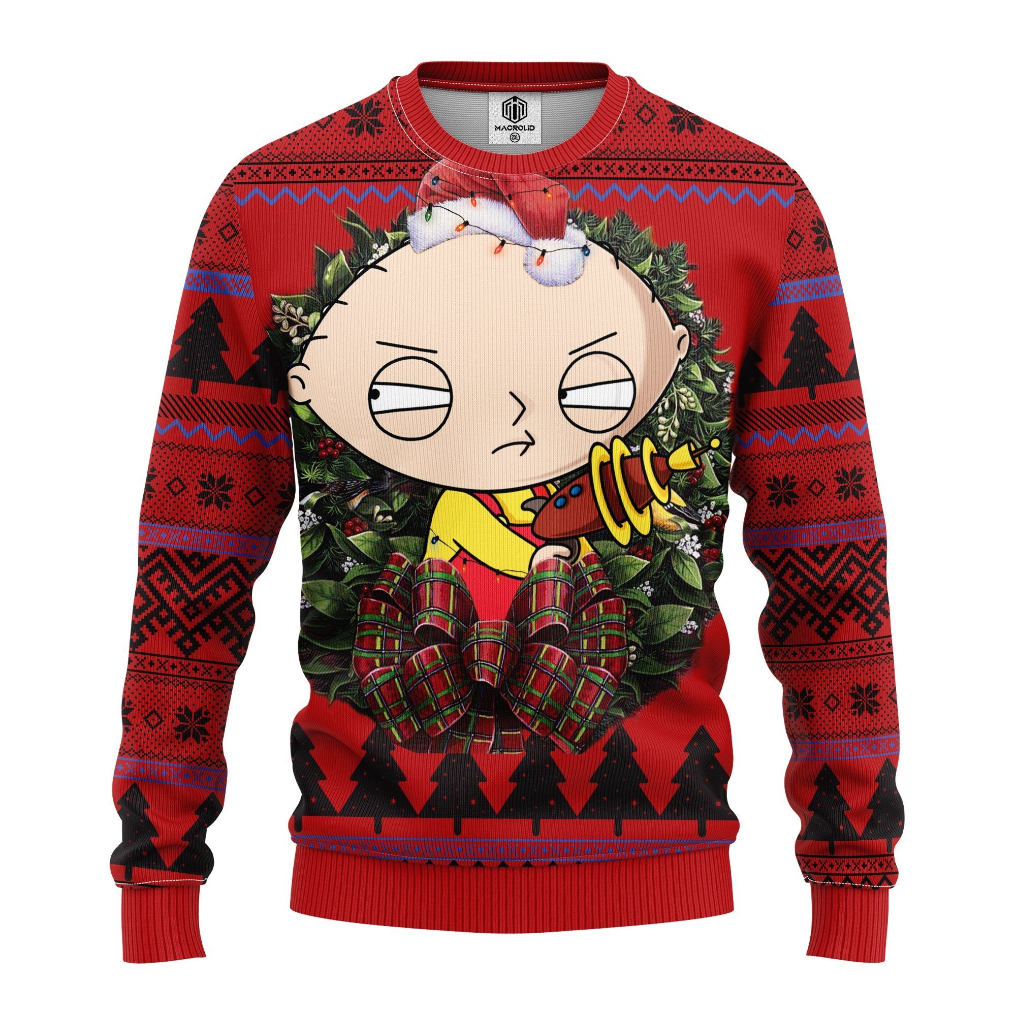 Stewie Griffin Peter Griffin Eric Cartman Noel Mc Ugly Christmas Sweater Thanksgiving Gift