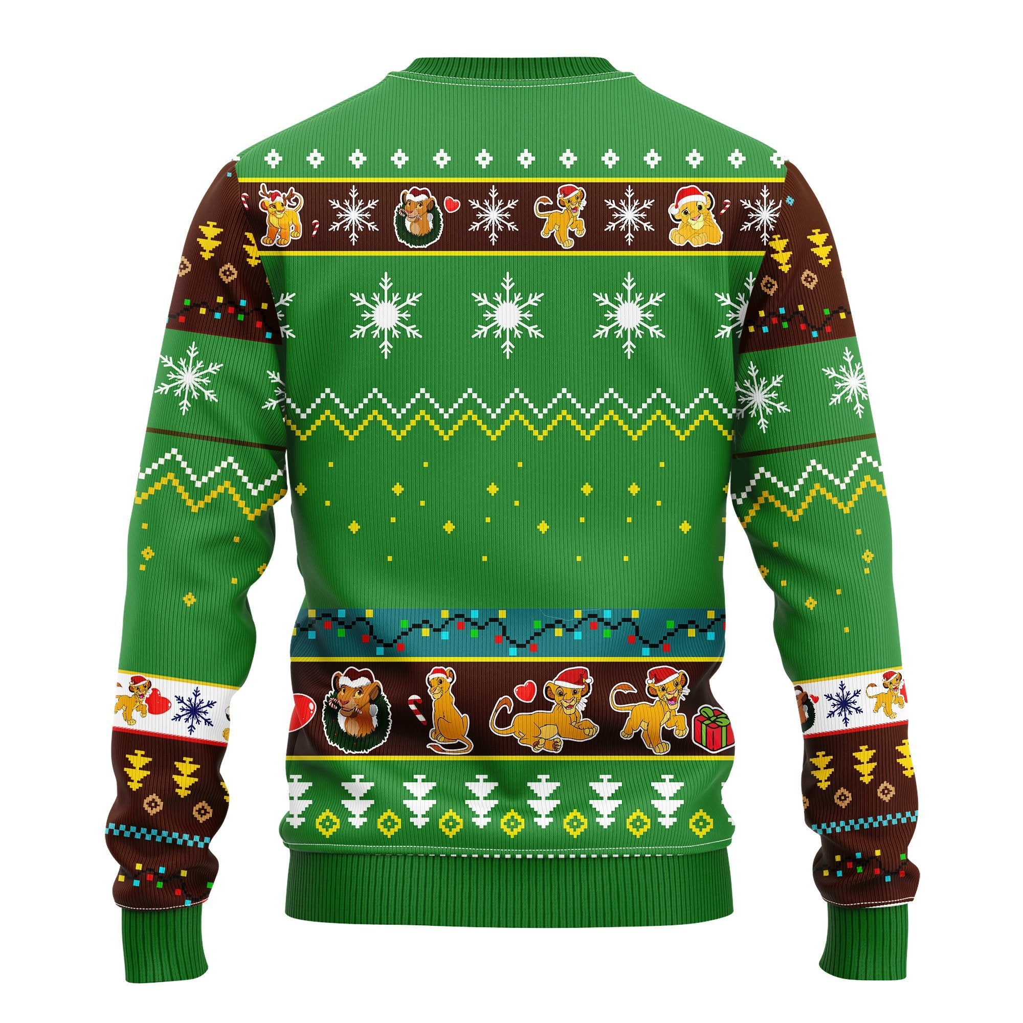 Lion King Simba Ugly Christmas Sweater Green 1 Amazing Gift Idea Thanksgiving Gift