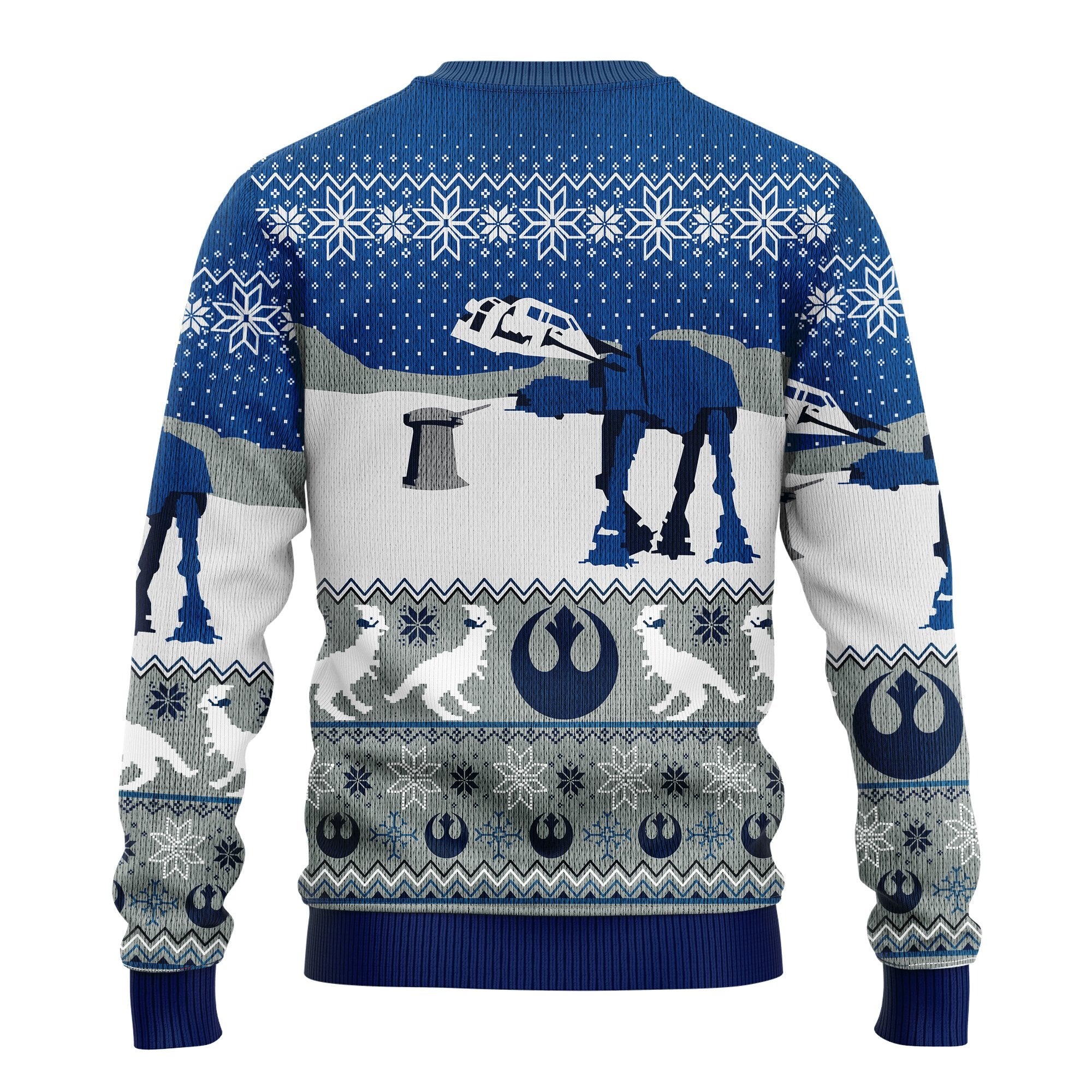 Star Wars Blue Winter Ugly Christmas Sweater Amazing Gift Idea Thanksgiving Gift