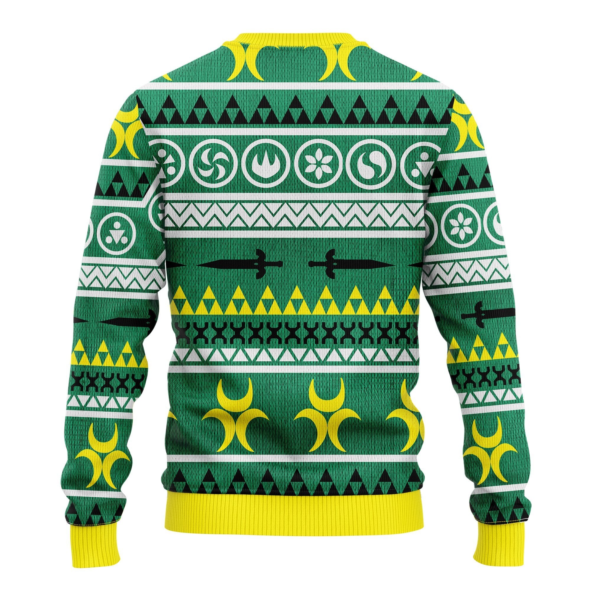 Zelda Green Yellow Ugly Christmas Sweater Amazing Gift Idea Thanksgiving Gift