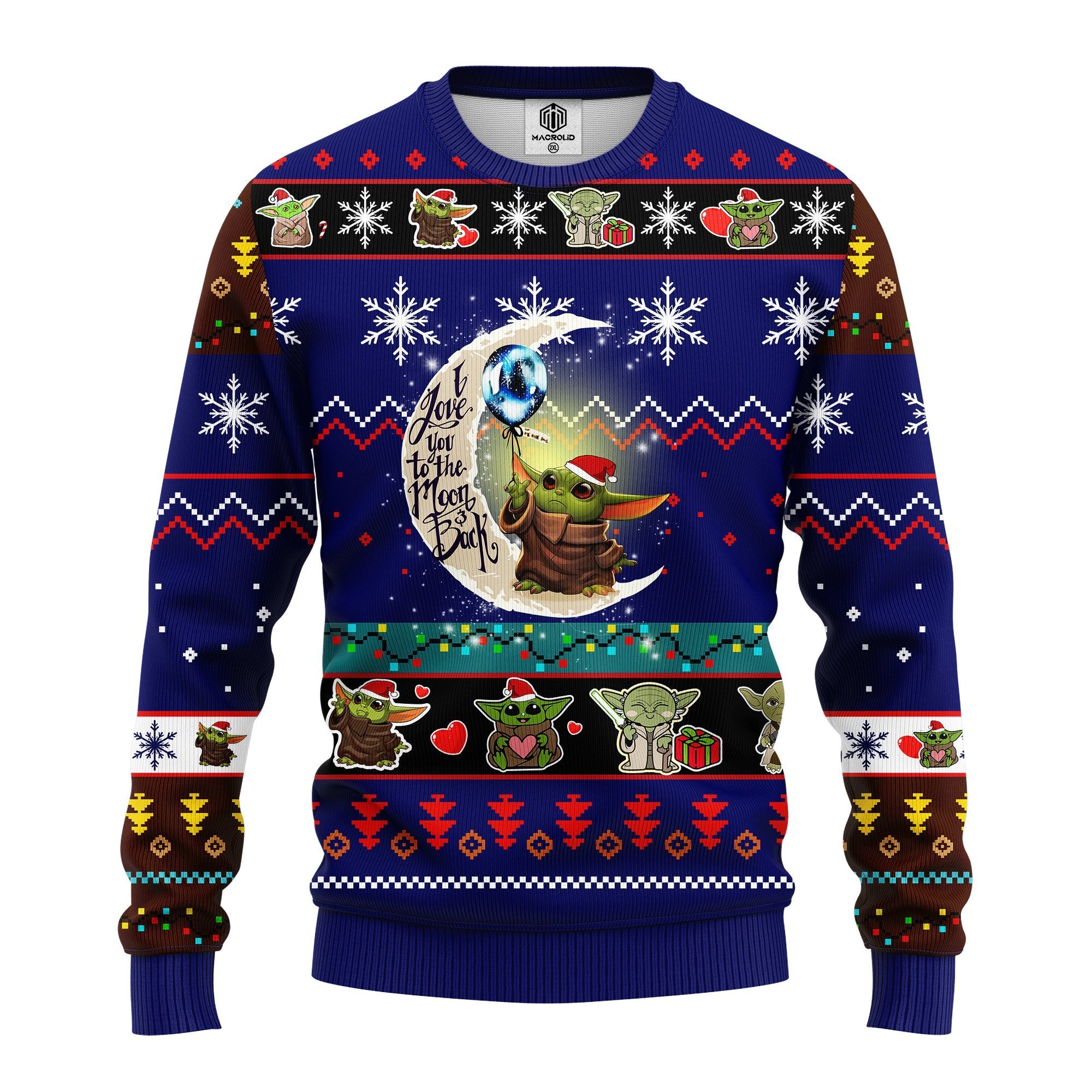 Star Wars Baby Yoda Cute Ugly Christmas Sweater Blue 1 Amazing Gift Idea Thanksgiving Gift