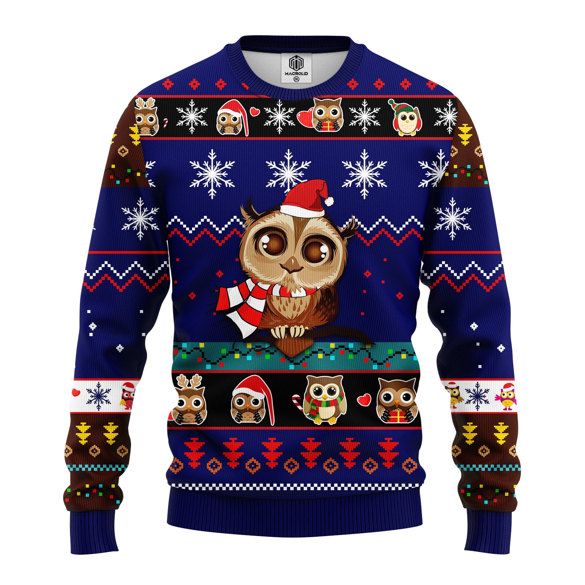 Cute Owl Noel Mc Ugly Christmas Blue 1 Amazing Gift Idea Thanksgiving Gift