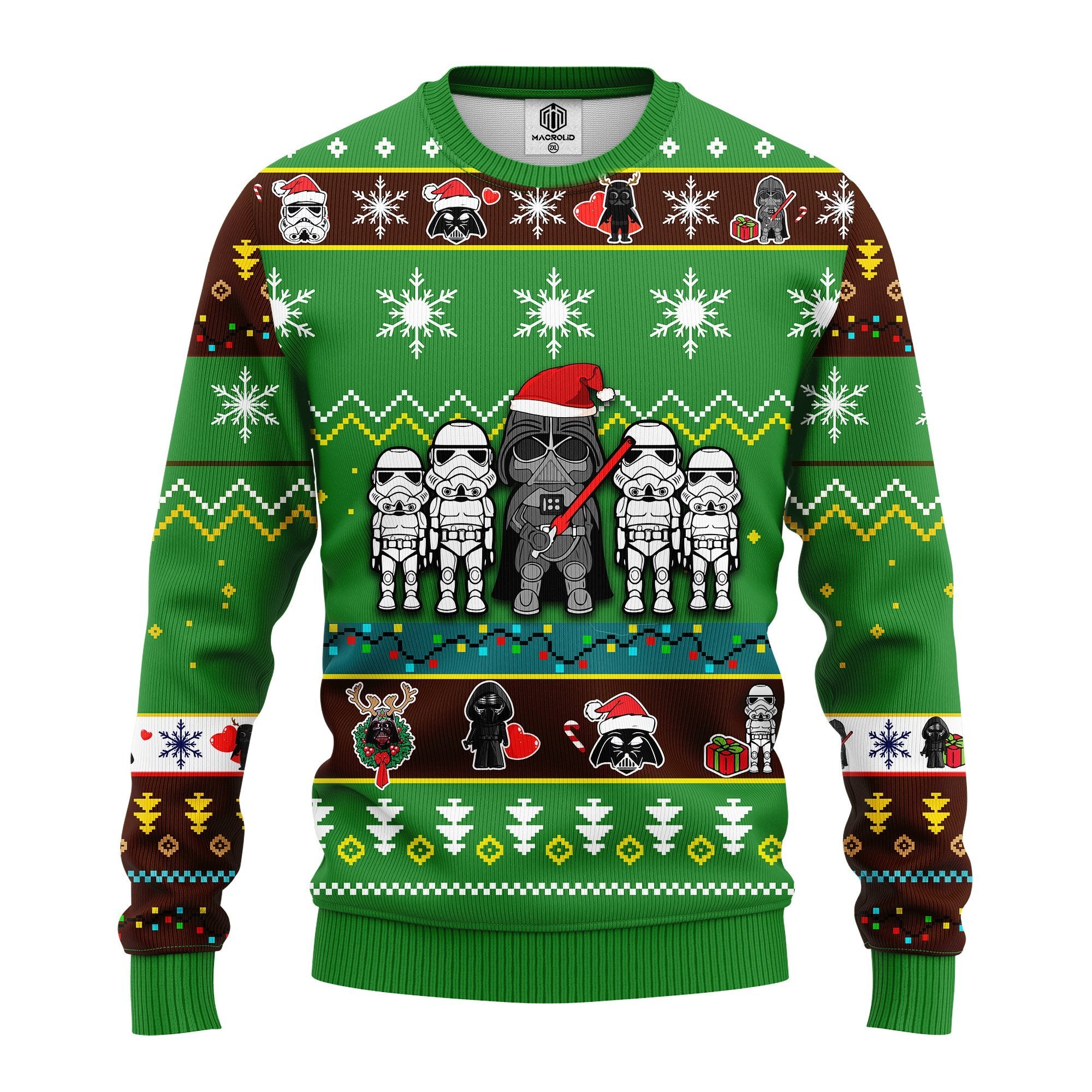 Star Wars Darth Vader Ugly Christmas Sweater Green 1 Amazing Gift Idea Thanksgiving Gift