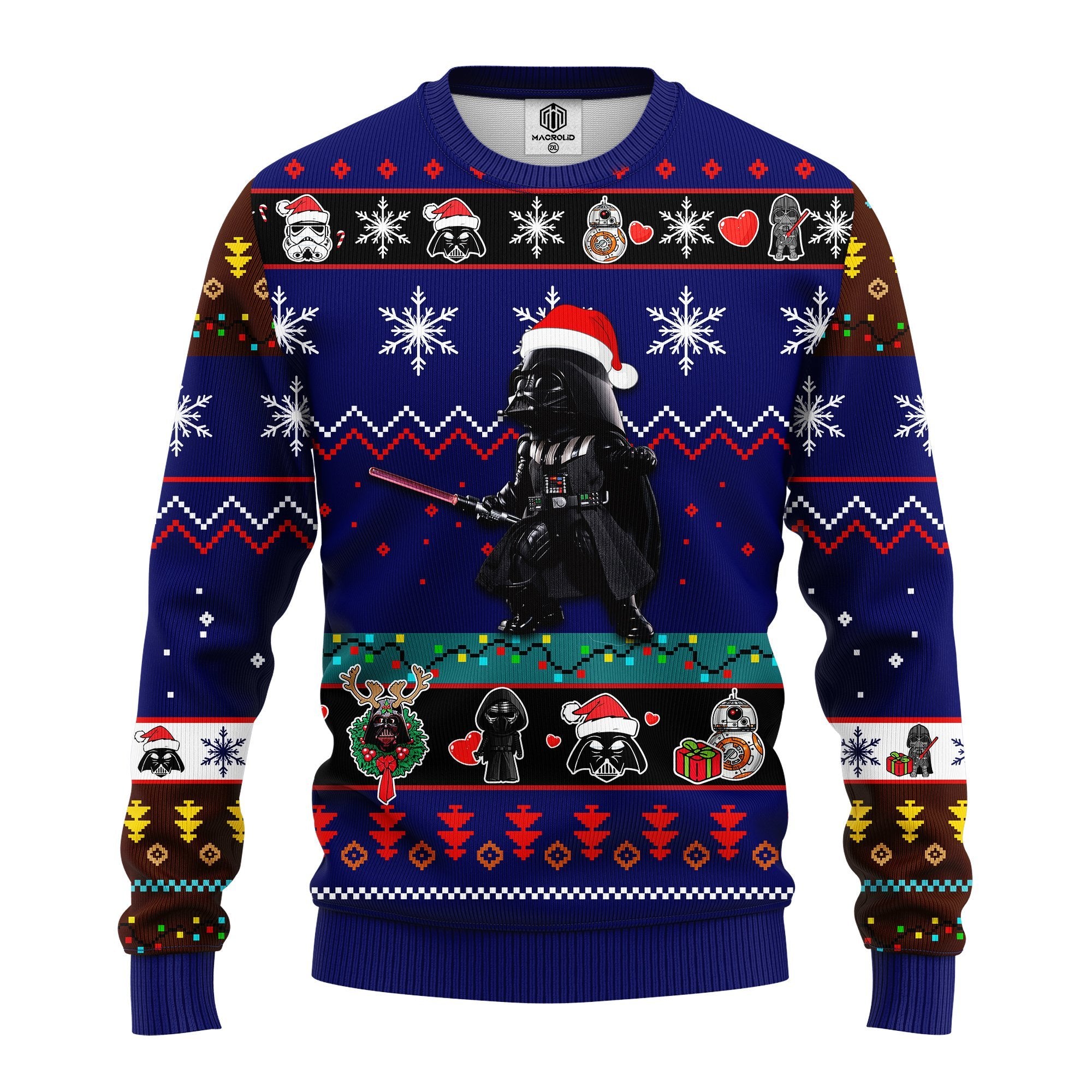 Darth Vader Ugly Christmas Sweater Blue 1 Amazing Gift Idea Thanksgiving Gift