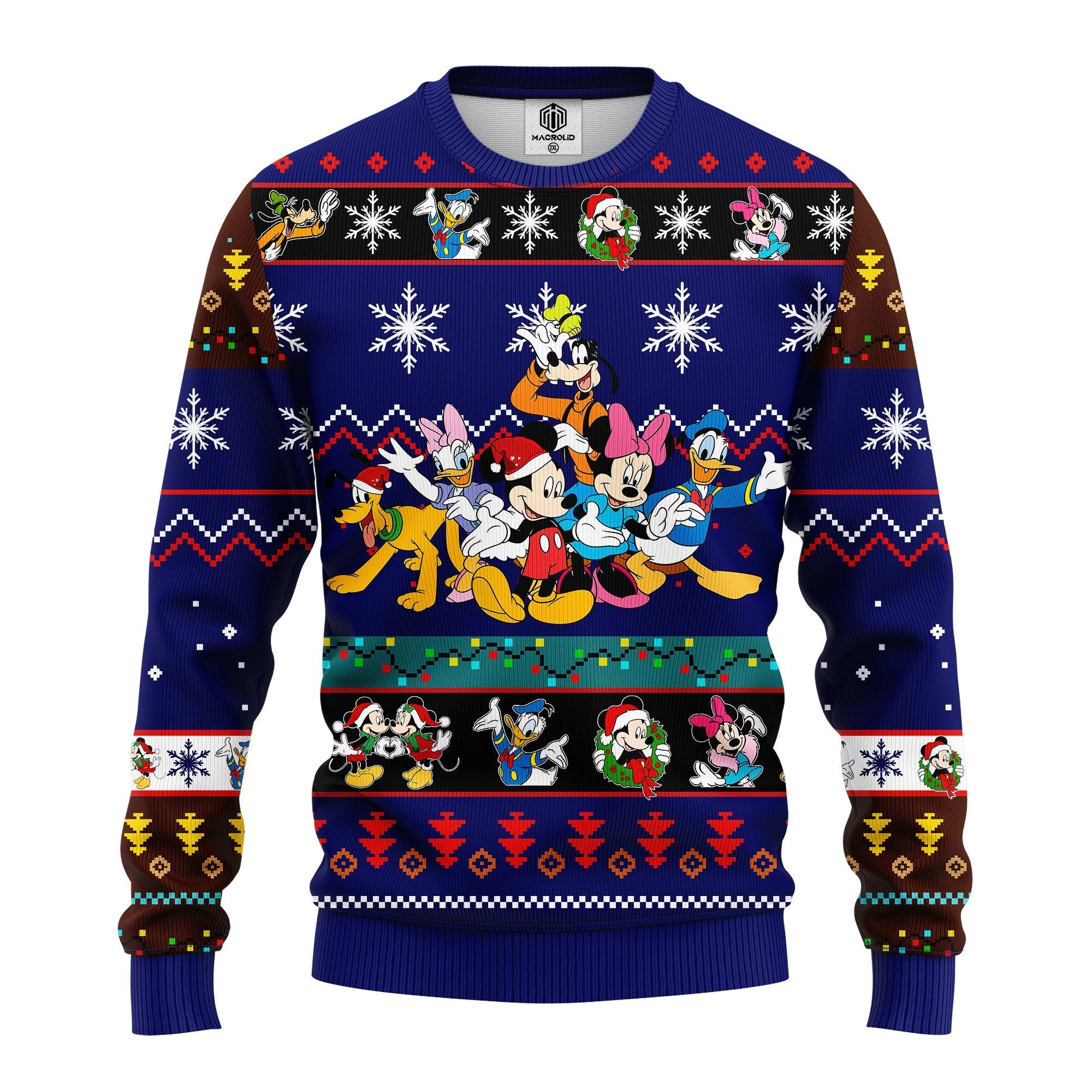 Mickey Ugly Christmas Sweater Blue 1 Amazing Gift Idea Thanksgiving Gift