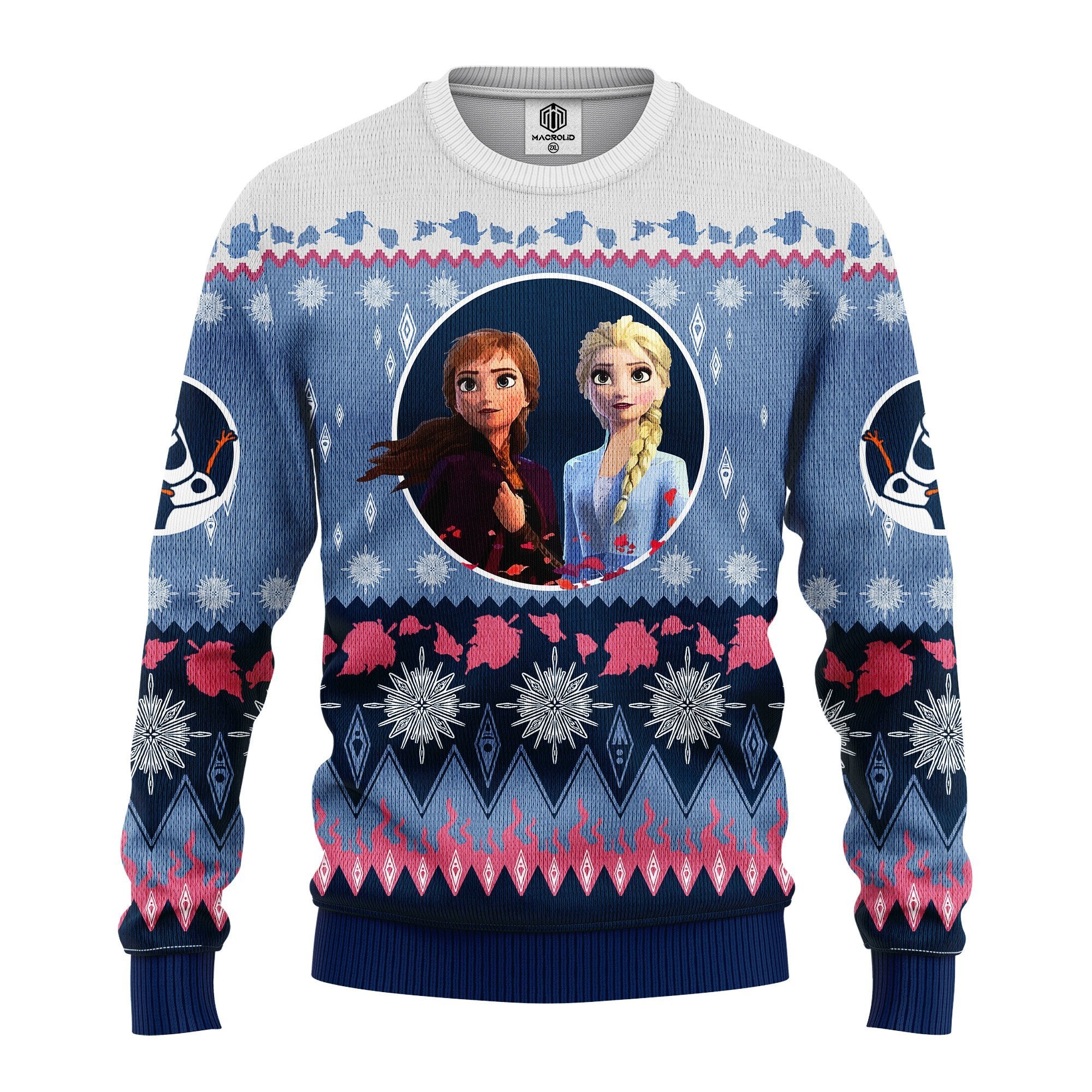Frozen Elsa Anna Christmas Sweater Amazing Gift Idea Thanksgiving Gift