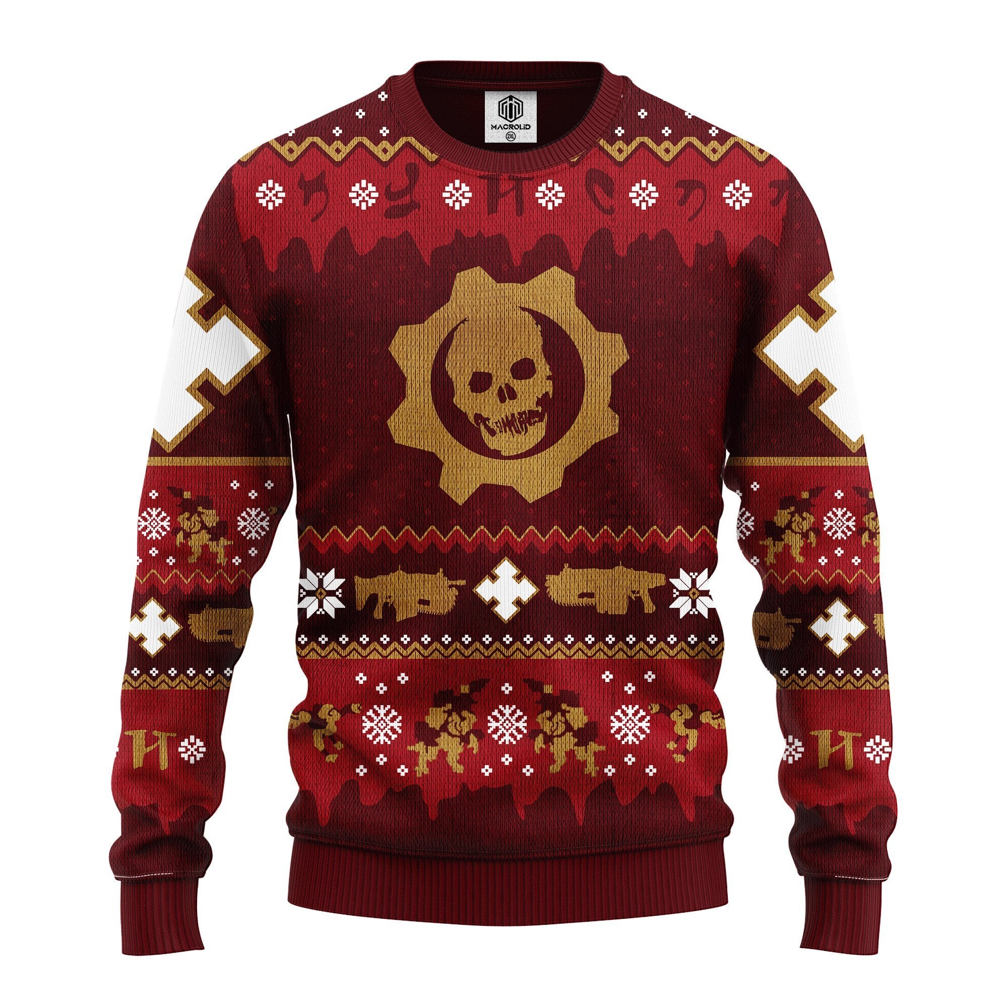 Red Skull Ugly Christmas Sweater Amazing Gift Idea Thanksgiving Gift