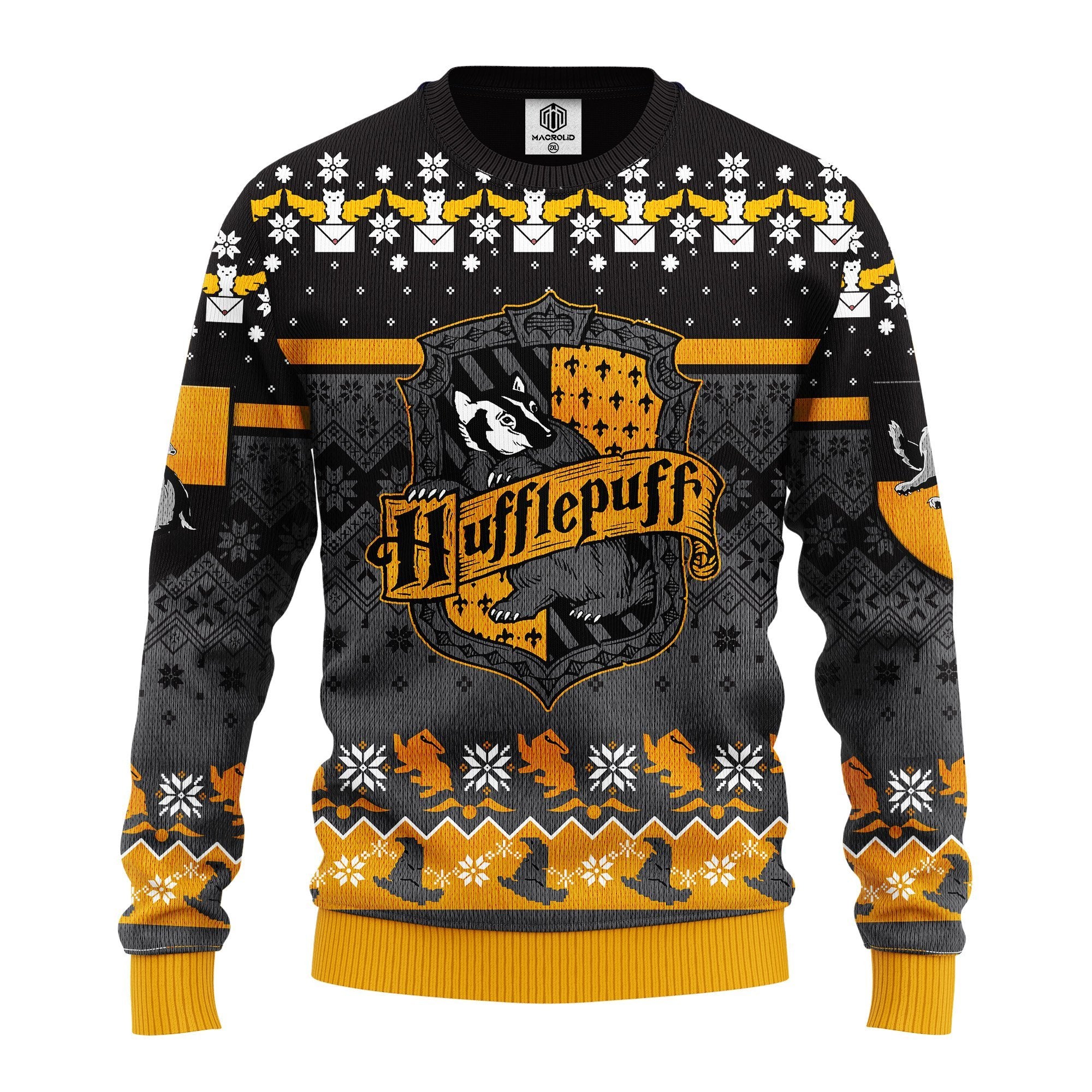 Harry Potter Hufflepuff Ugly Christmas Sweater Amazing Gift Idea Thanksgiving Gift