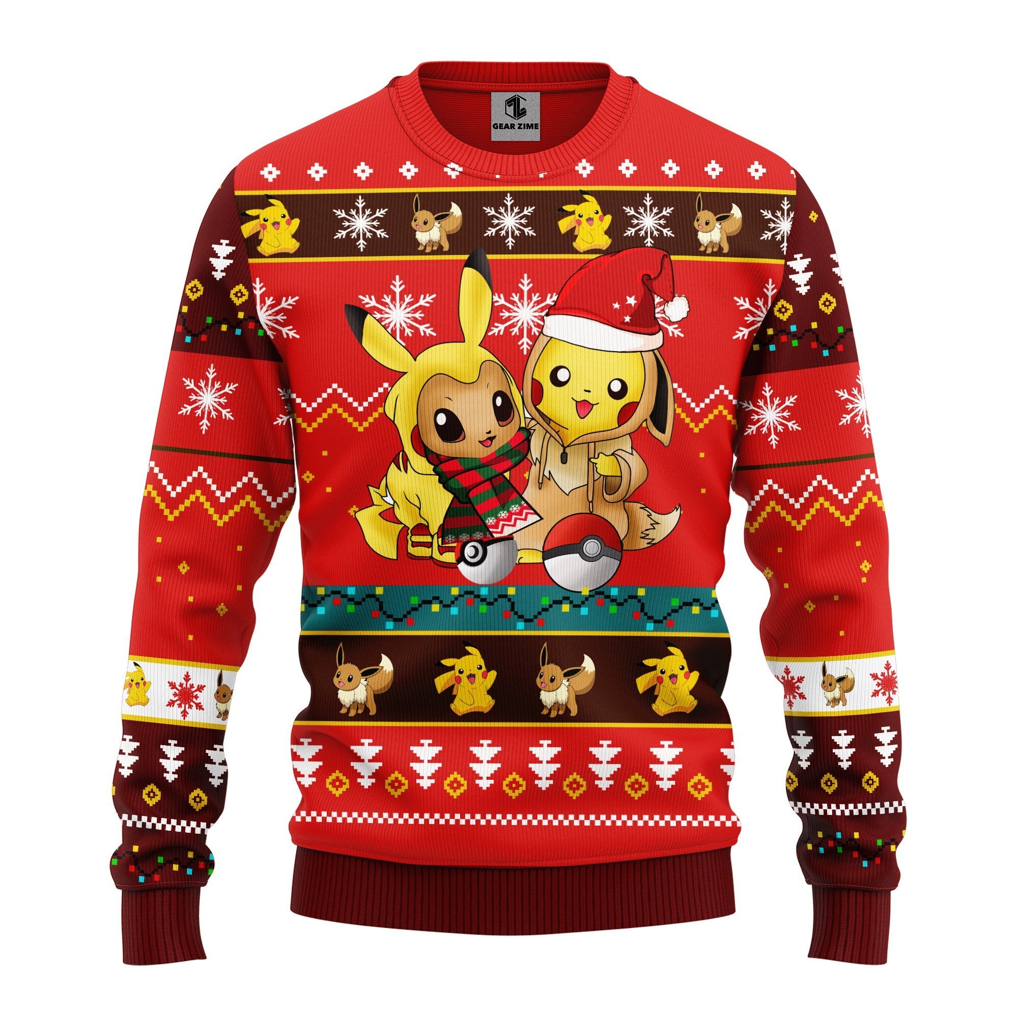 Pokemon Cute Noel Mc Ugly Christmas Sweater Red 1 Amazing Gift Idea Thanksgiving Gift
