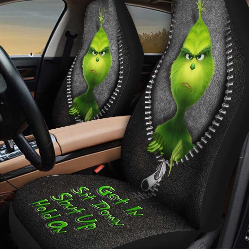 Grinch Get In Sit Down Shut Up Hold On Car Seat Covers