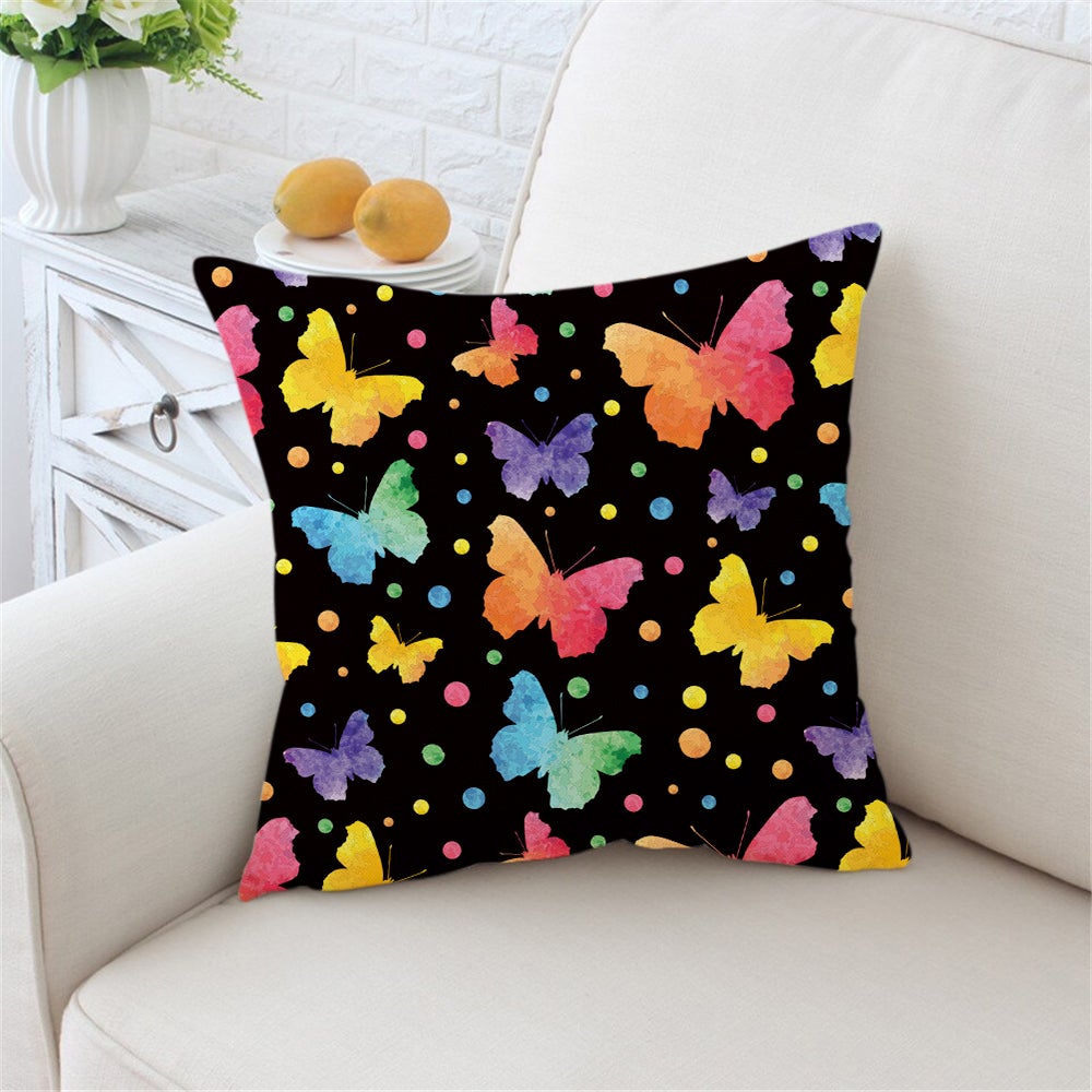 Water Color Butterfly Cute Pillowcase Room Decor