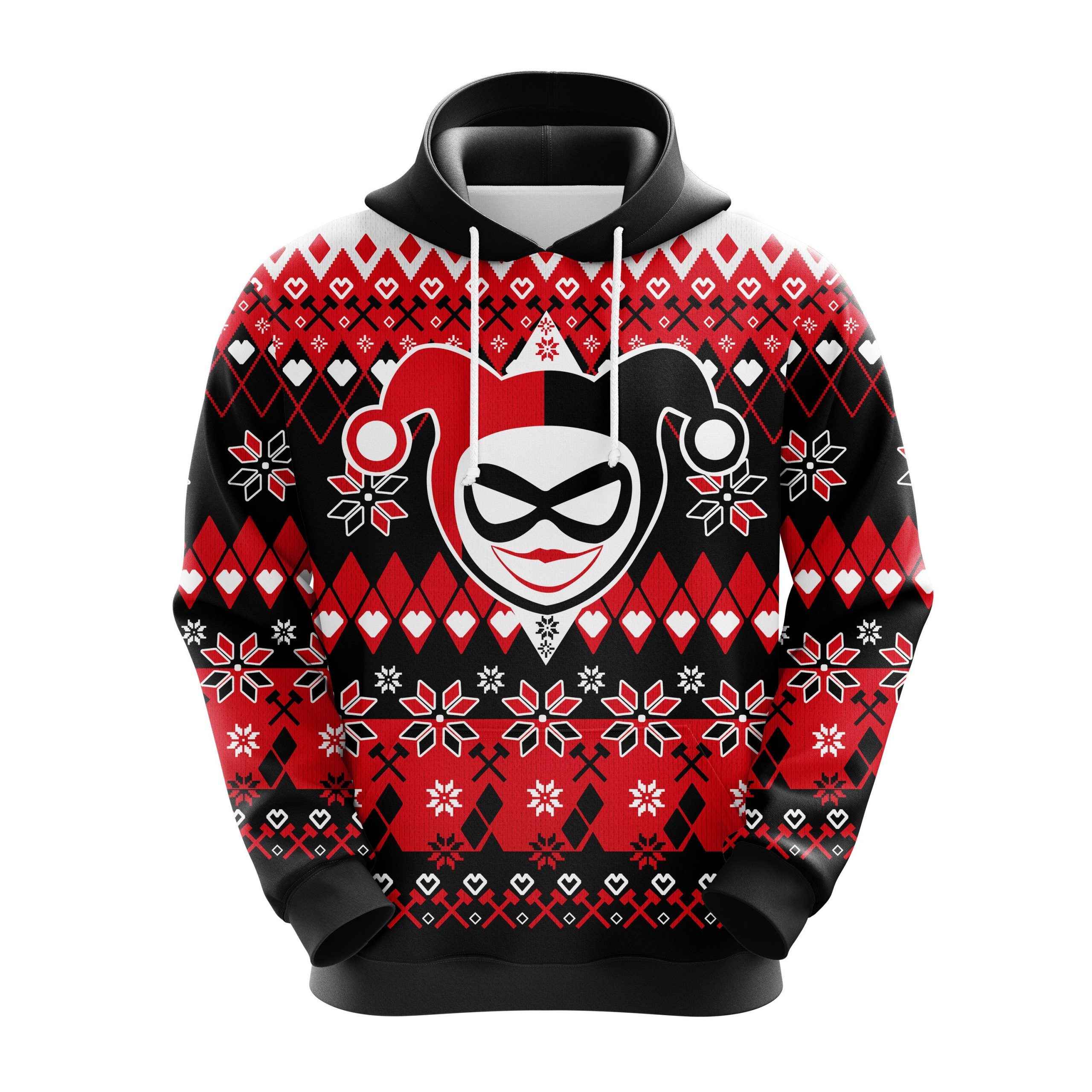 Harley Queen Suicide Squad Christmas Cute Noel Mc Ugly Hoodie Amazing Gift Idea Thanksgiving Gift