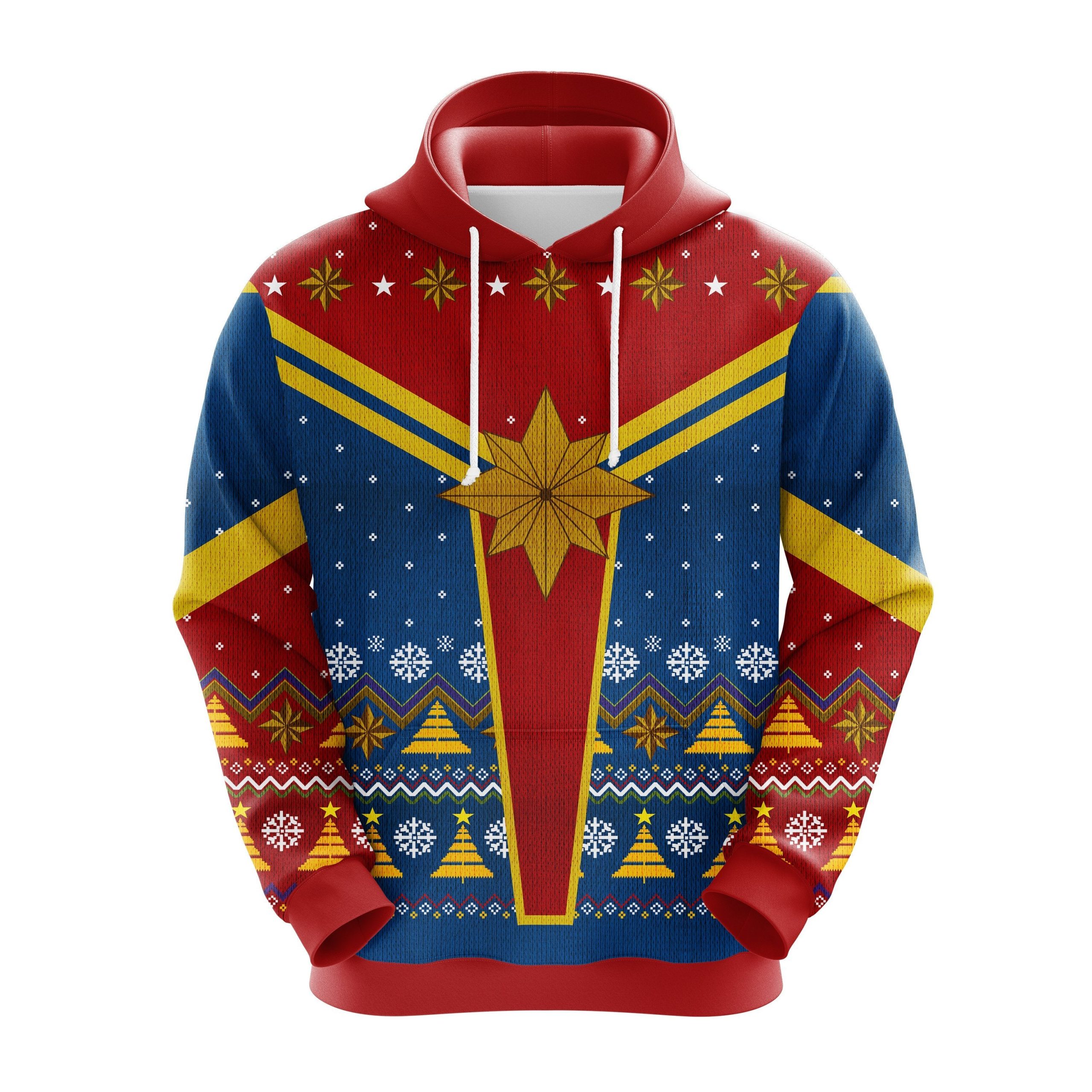 Captain Marvel Christmas Cute Noel Mc Ugly Hoodie Amazing Gift Idea Thanksgiving Gift