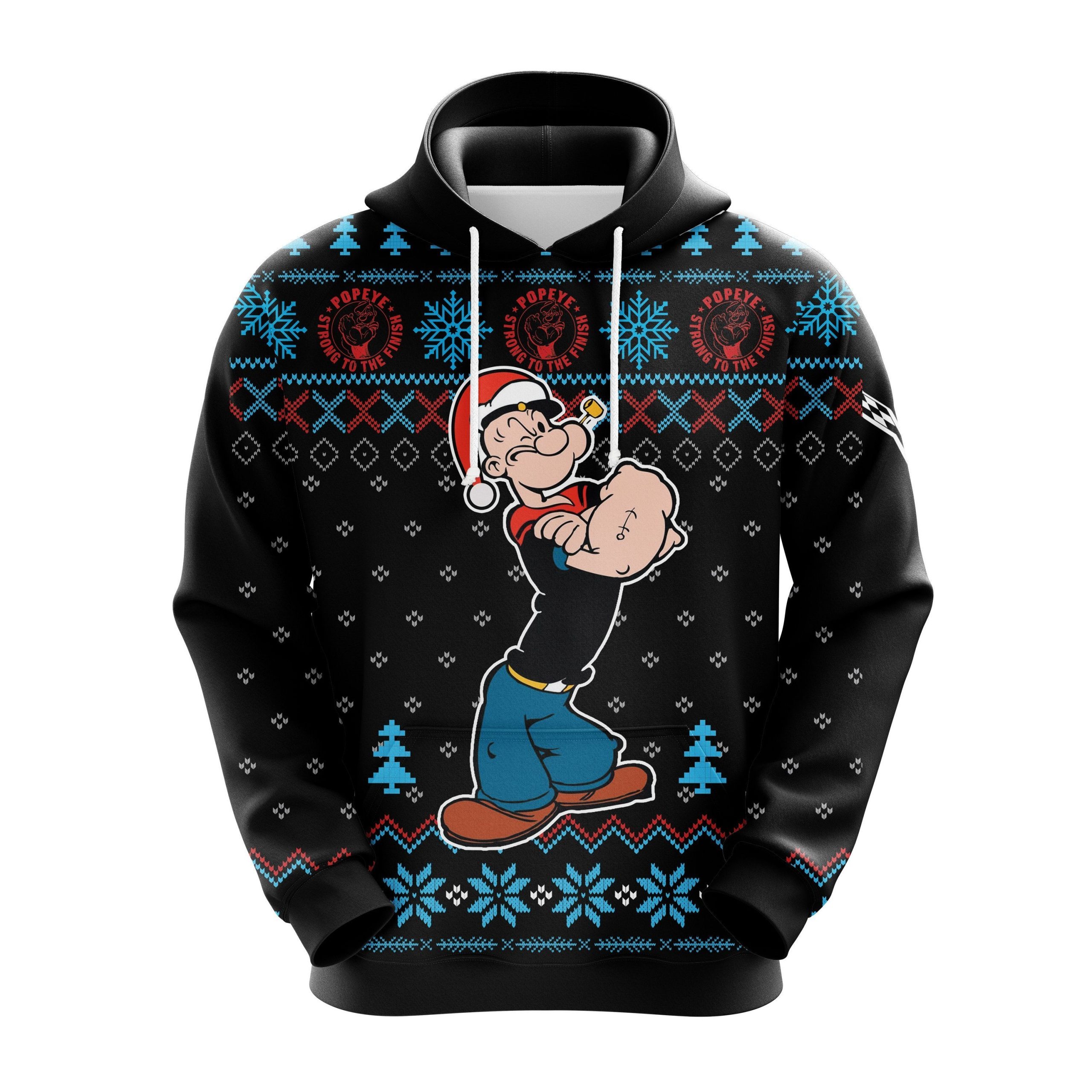 Popeye Strong Christmas Cute Noel Mc Ugly Hoodie Amazing Gift Idea Thanksgiving Gift